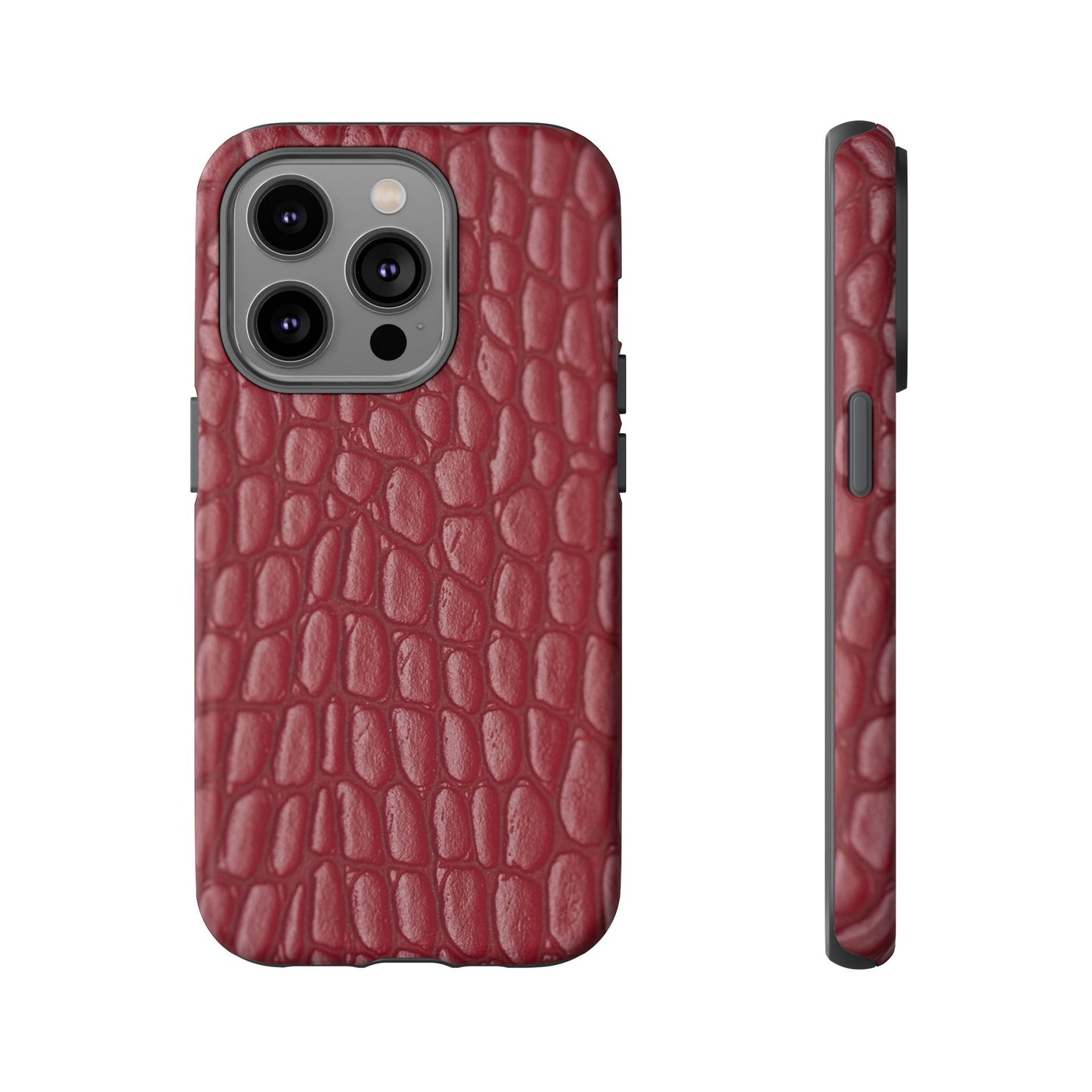 Red Leather - Tough Cases - Whimsical Phone Cases