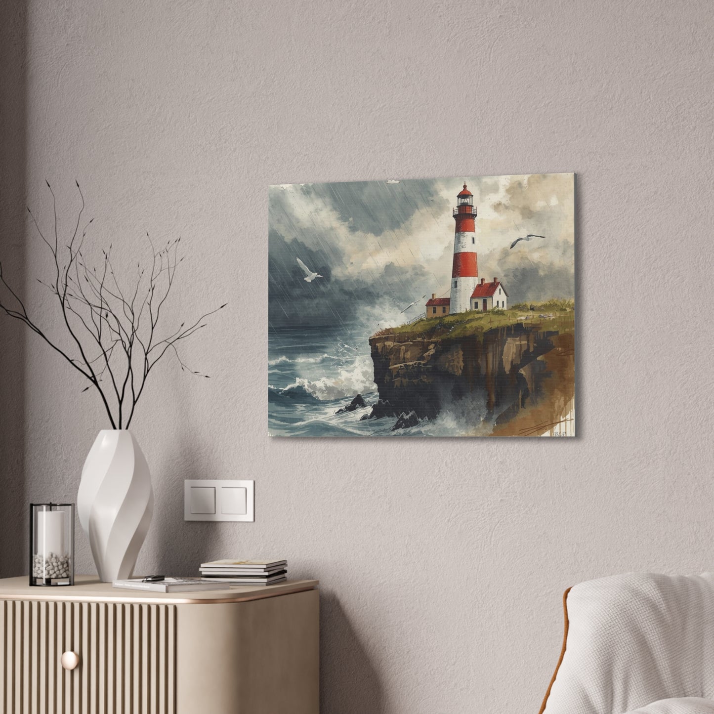 North Coast Light House - Canvas Stretched, 0.75" - 2026 Wall Art Places