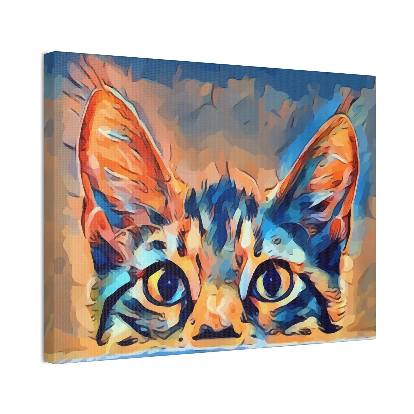 Spying Kitty - Canvas Stretched, 0.75"