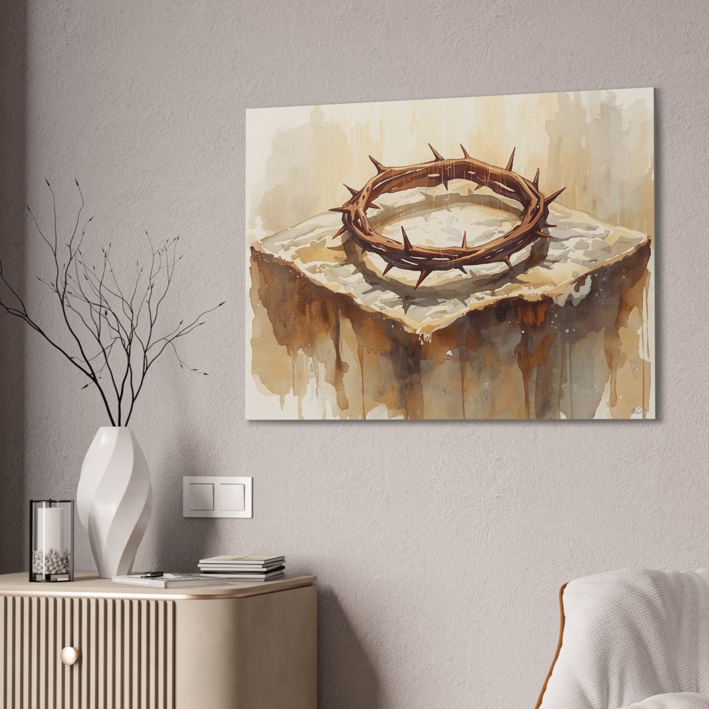 Crown of Thorns - Canvas Stretched, 0.75" - 2026 Wall Art - Religion