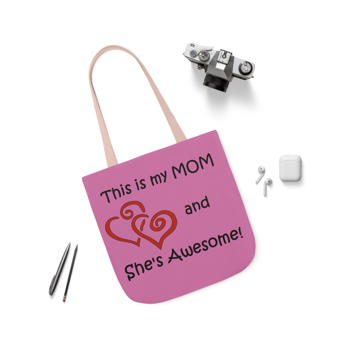 This is My Mom - Canvas Tote Bag, 5-Color Straps  Mother's Day