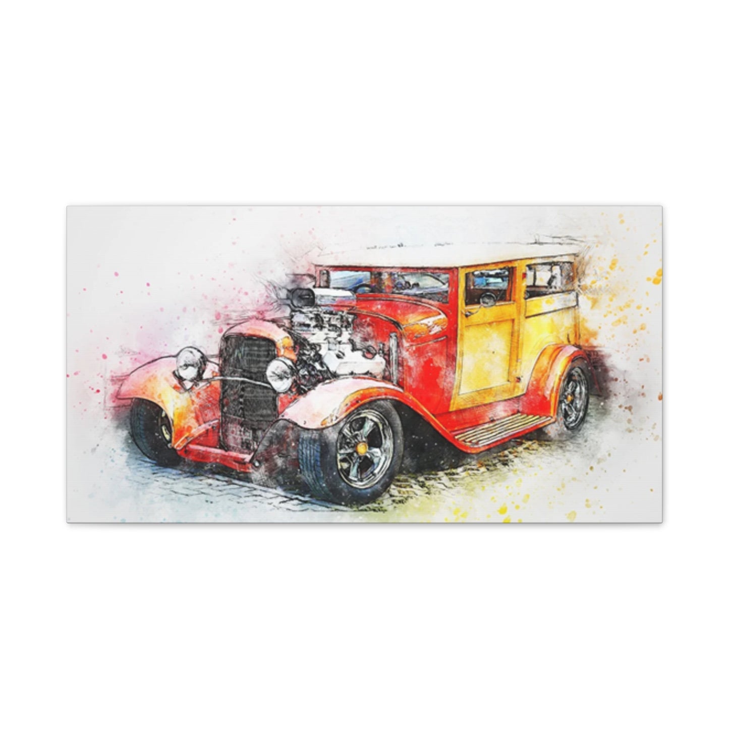 Hot Rod - Canvas Stretched, 0.75" - Father's Day