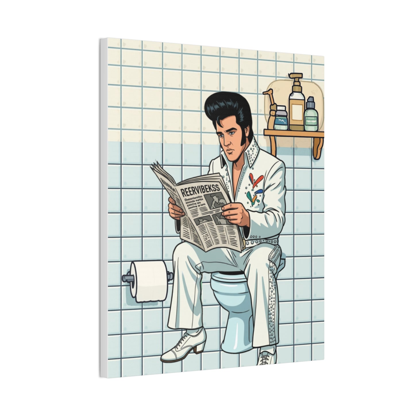 Rock Star - Canvas Stretched, 0.75" - Wall Art 2026 - Bathroom Humor