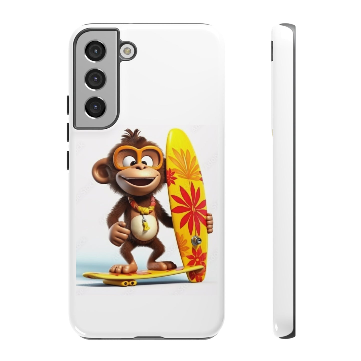 Surfer Monkey -Tough Whimsical Phone Cases