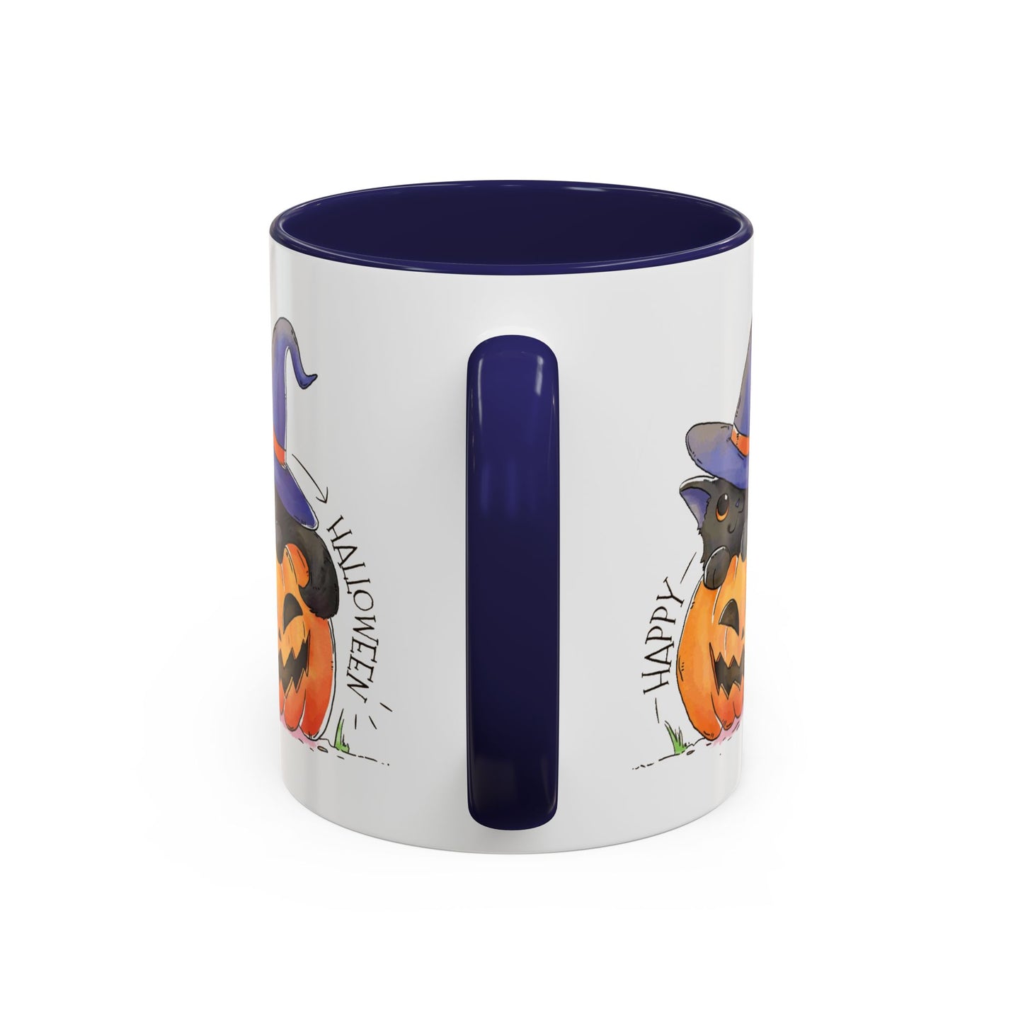 Happy Halloween - Accent Coffee Mug (11, 15oz) - Halloween