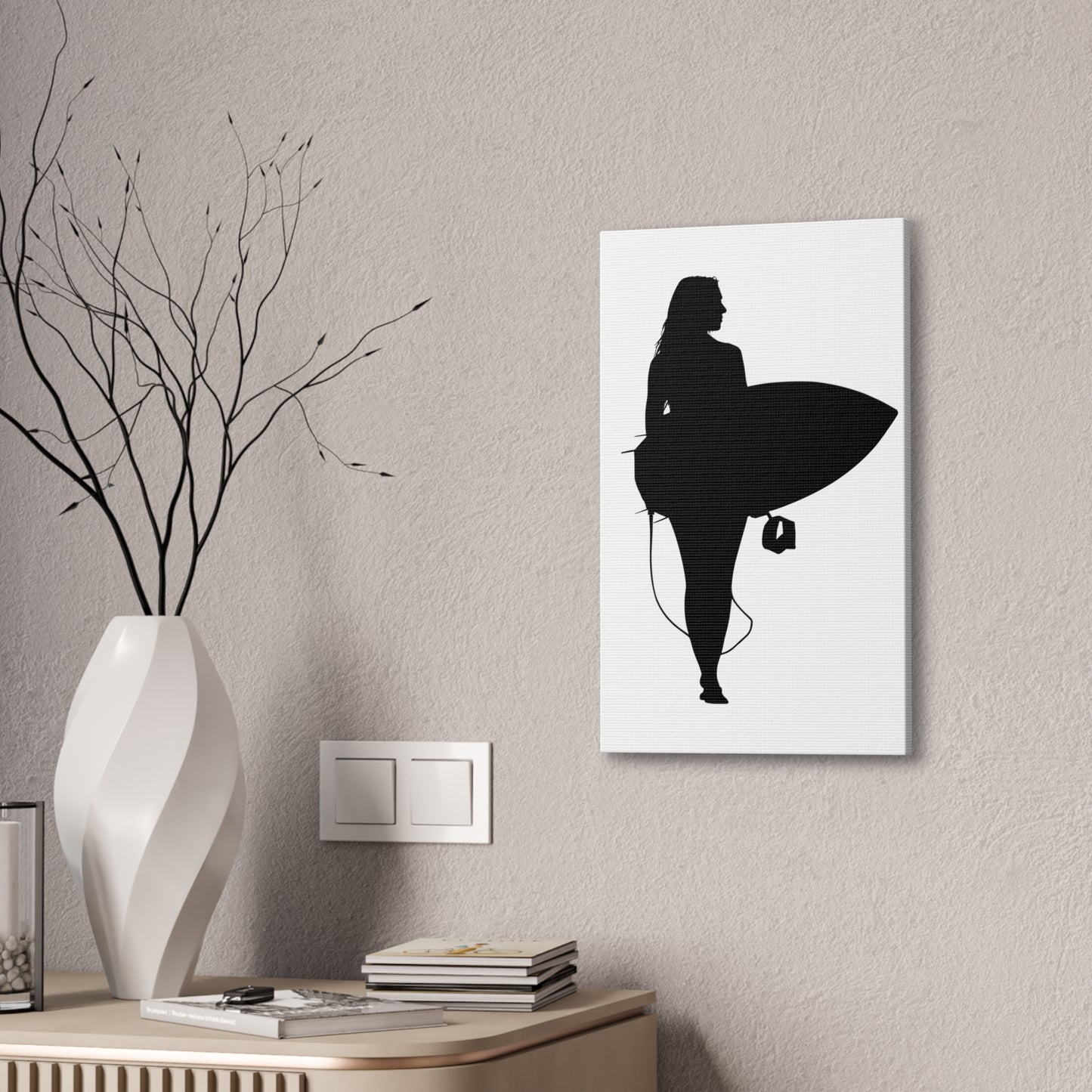 Surfer Girl - Canvas Stretched, 0.75"