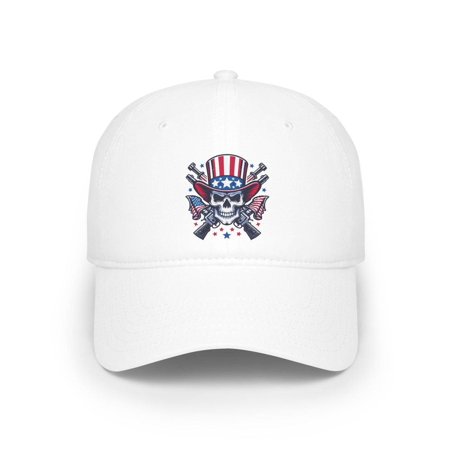 Flag Skull - Low Profile Baseball Cap