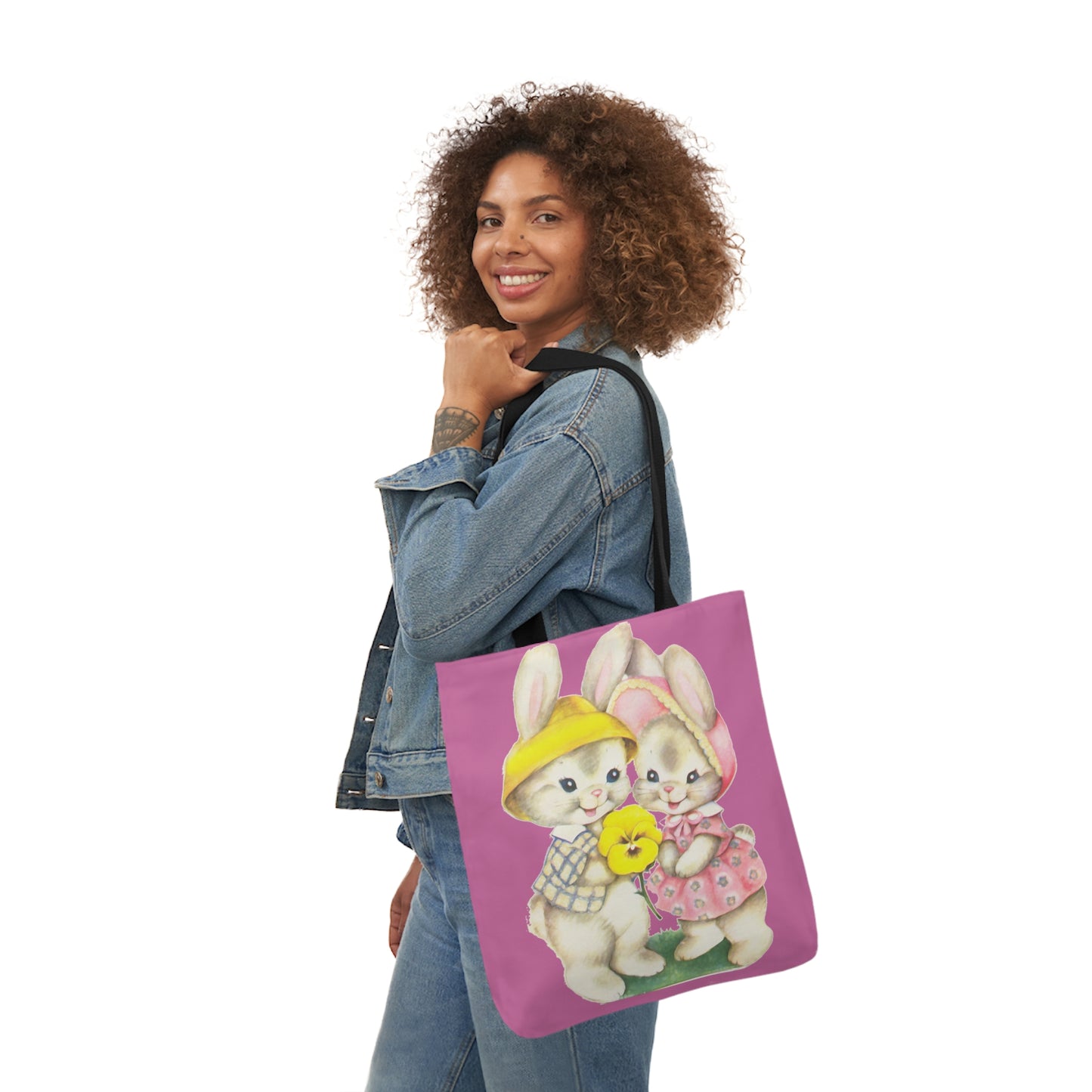 Easter - Canvas Tote Bag, 5-Color Straps