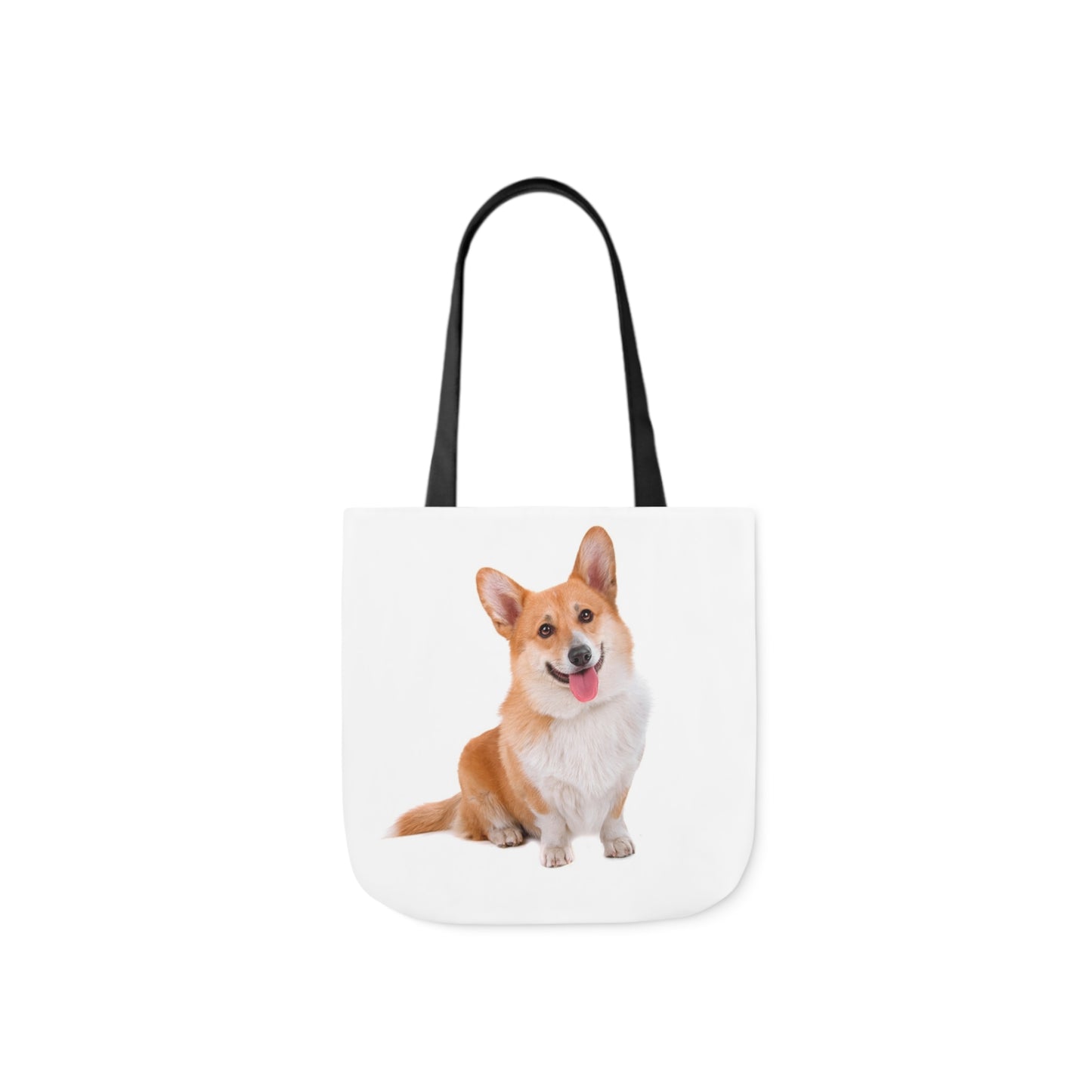 Corgi 1 - Canvas Tote Bag, 5-Color Straps