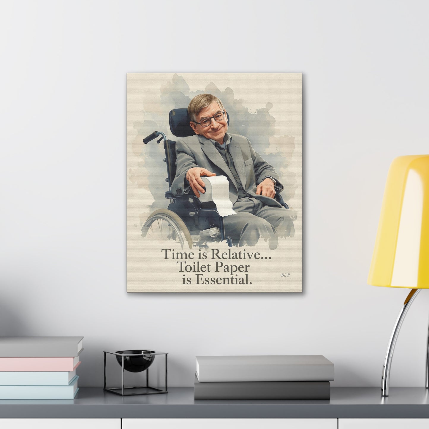 Hawking - Canvas Stretched, 0.75" - 2026 Wall Art - Bathroom Humor