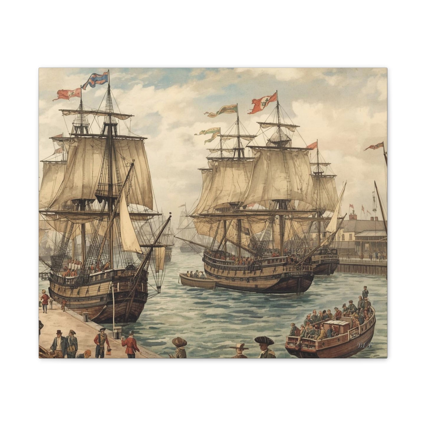Dockside - Canvas Stretched, 0.75" - 2026 Wall Art - Scenes