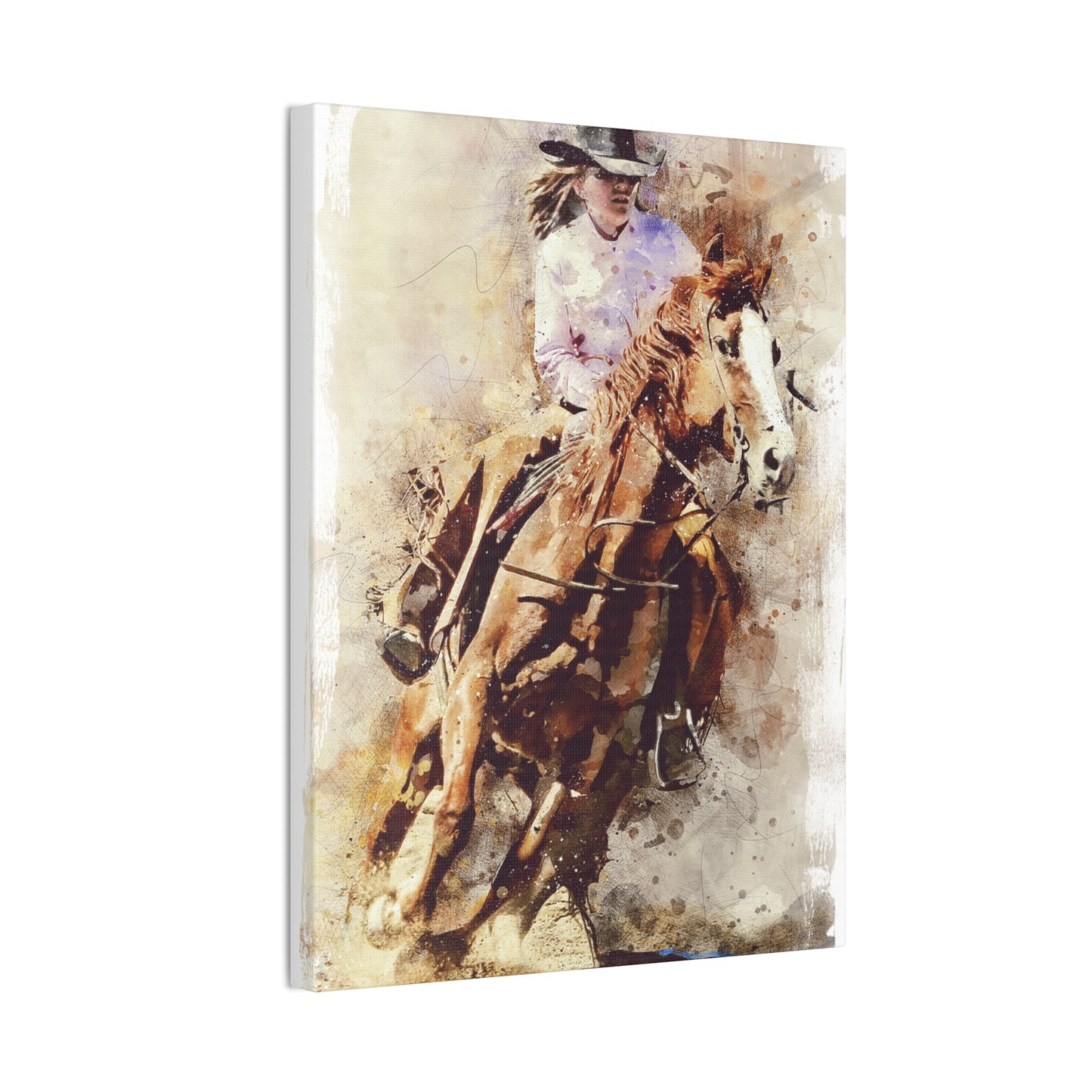 Barrel Racer - Canvas Stretched, 0.75" - Mother's Day