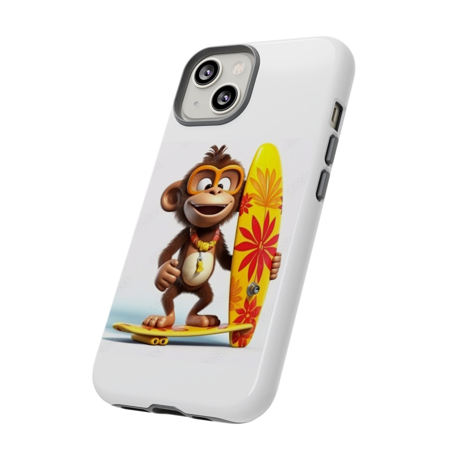 Surfer Monkey -Tough Whimsical Phone Cases