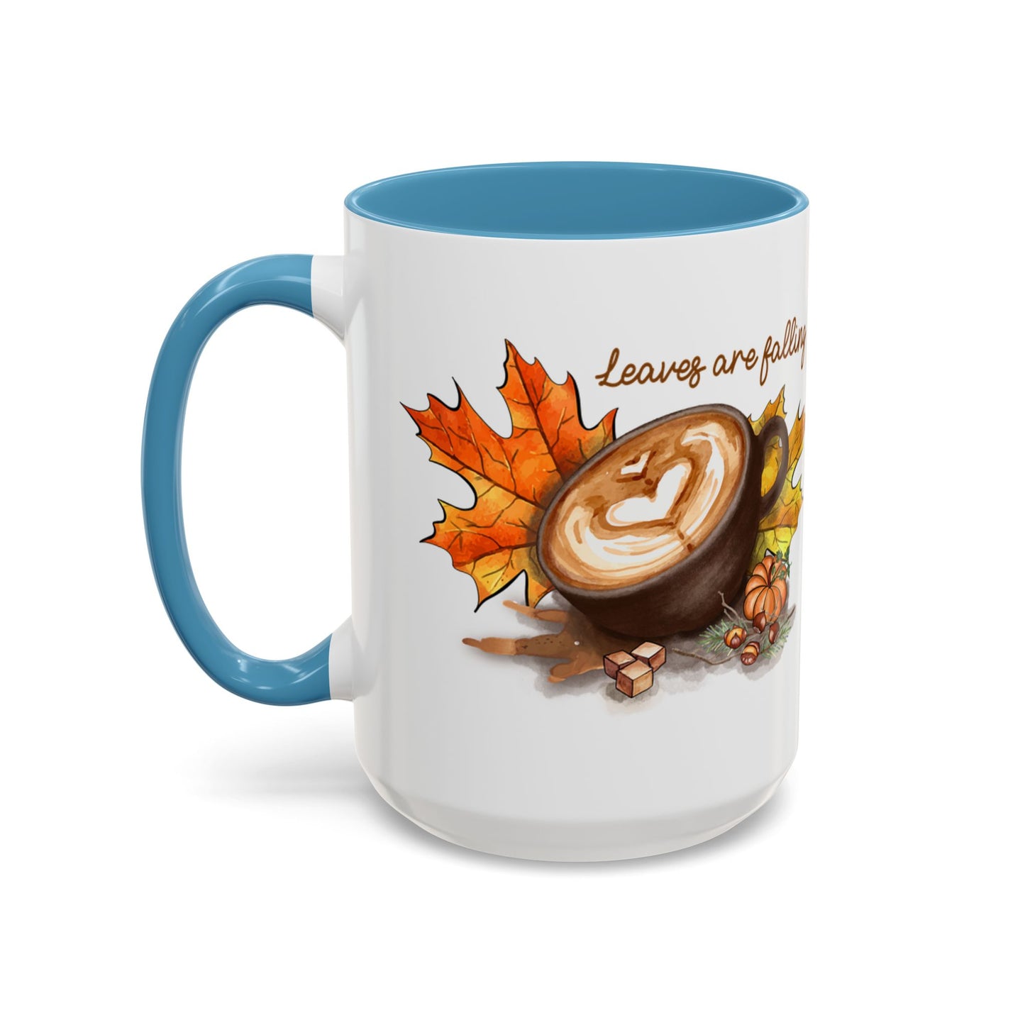 Leaves - Accent Coffee Mug (11, 15oz)