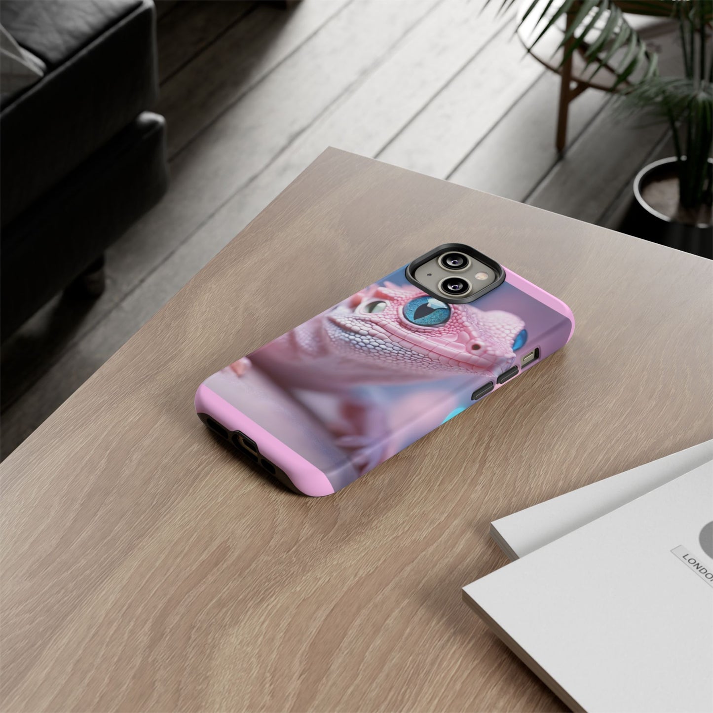 Pink Lizard - Whimsical Phone Cases