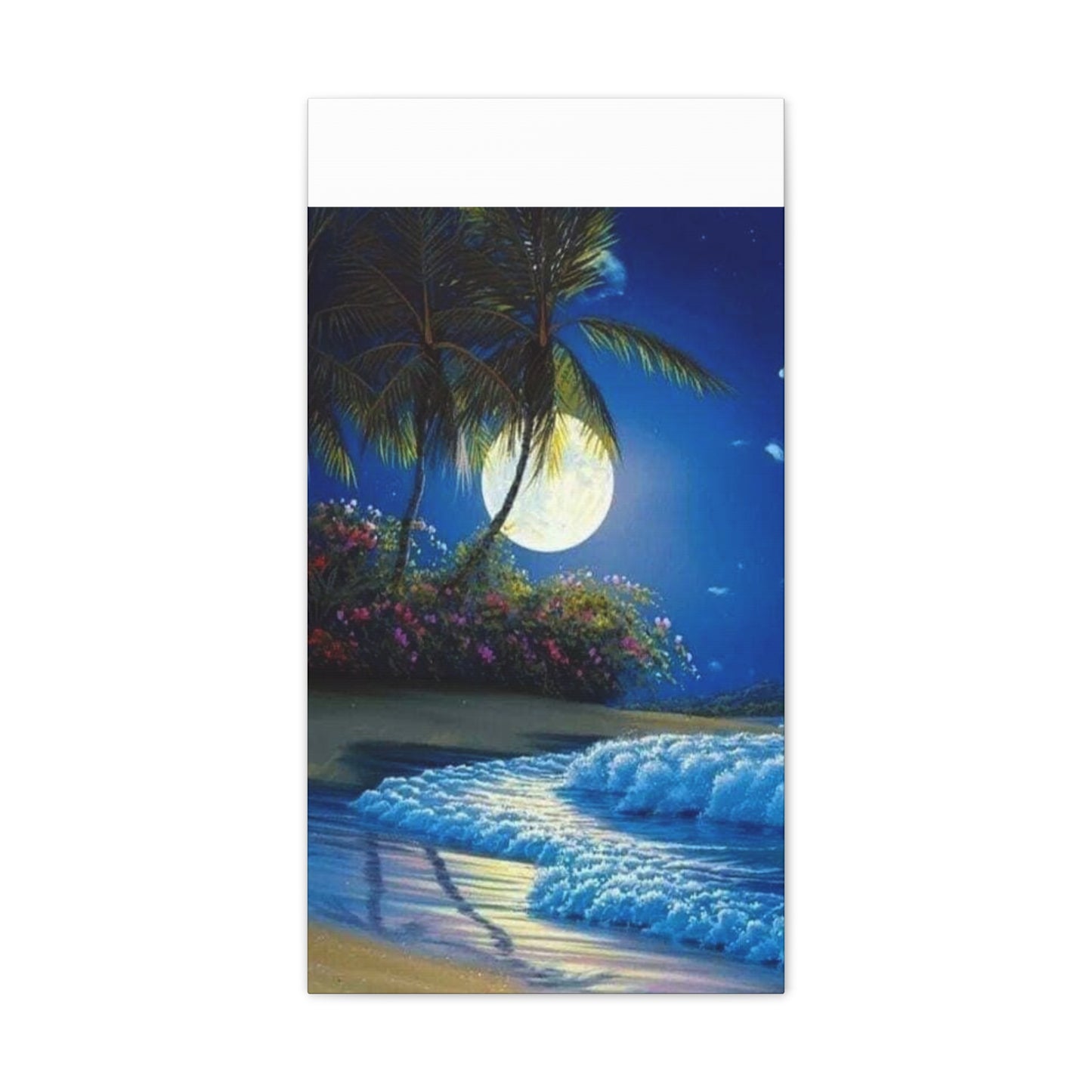 Desert Island Moon Light - Canvas Stretched, 0.75"