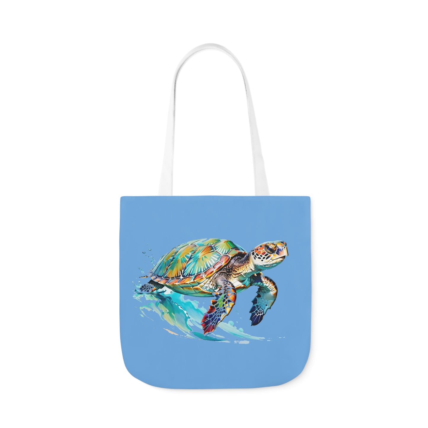 Turtle - Canvas Tote Bag, 5-Color Straps