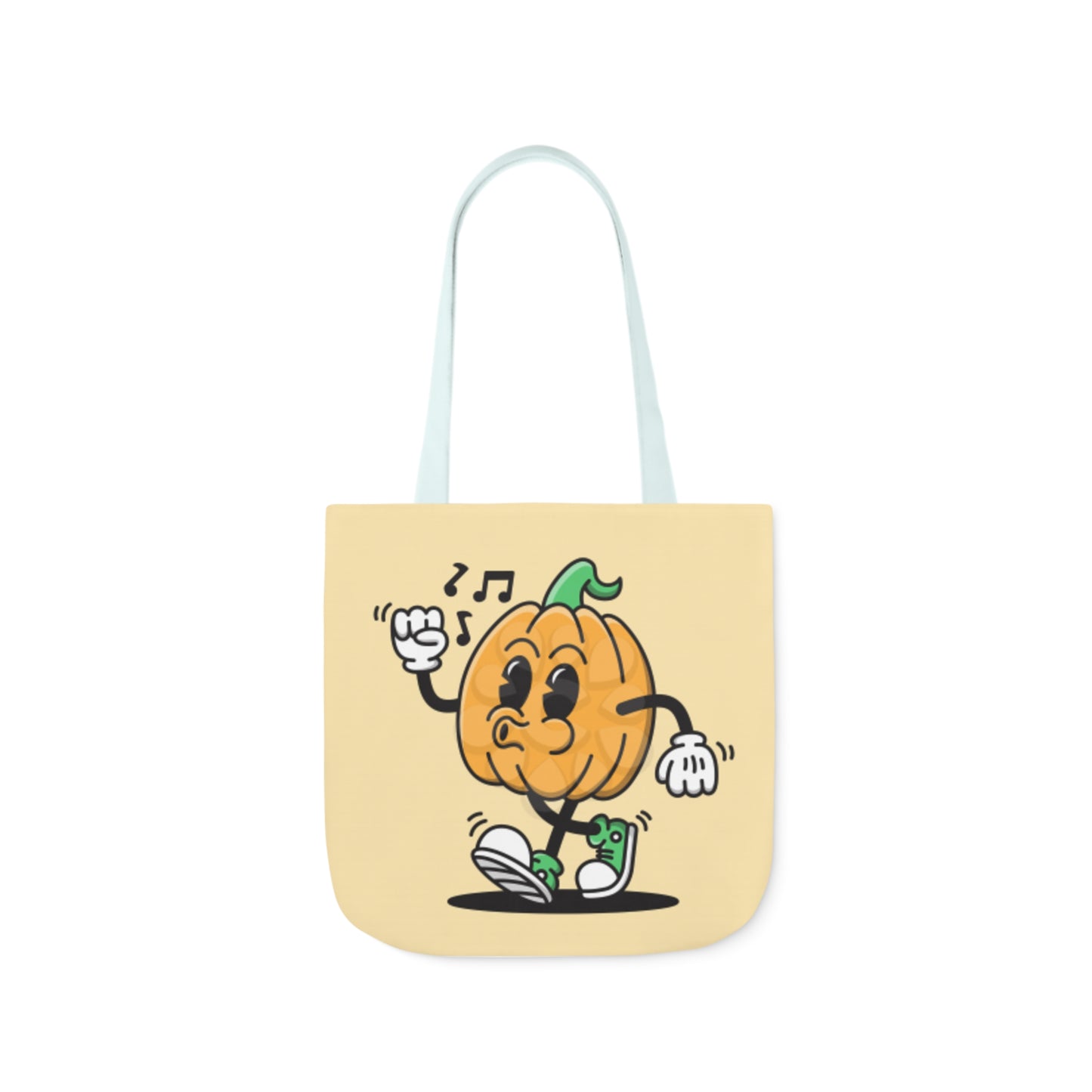 Happy Pumpkin - Canvas Tote Bag, 5-Color Straps - Halloween