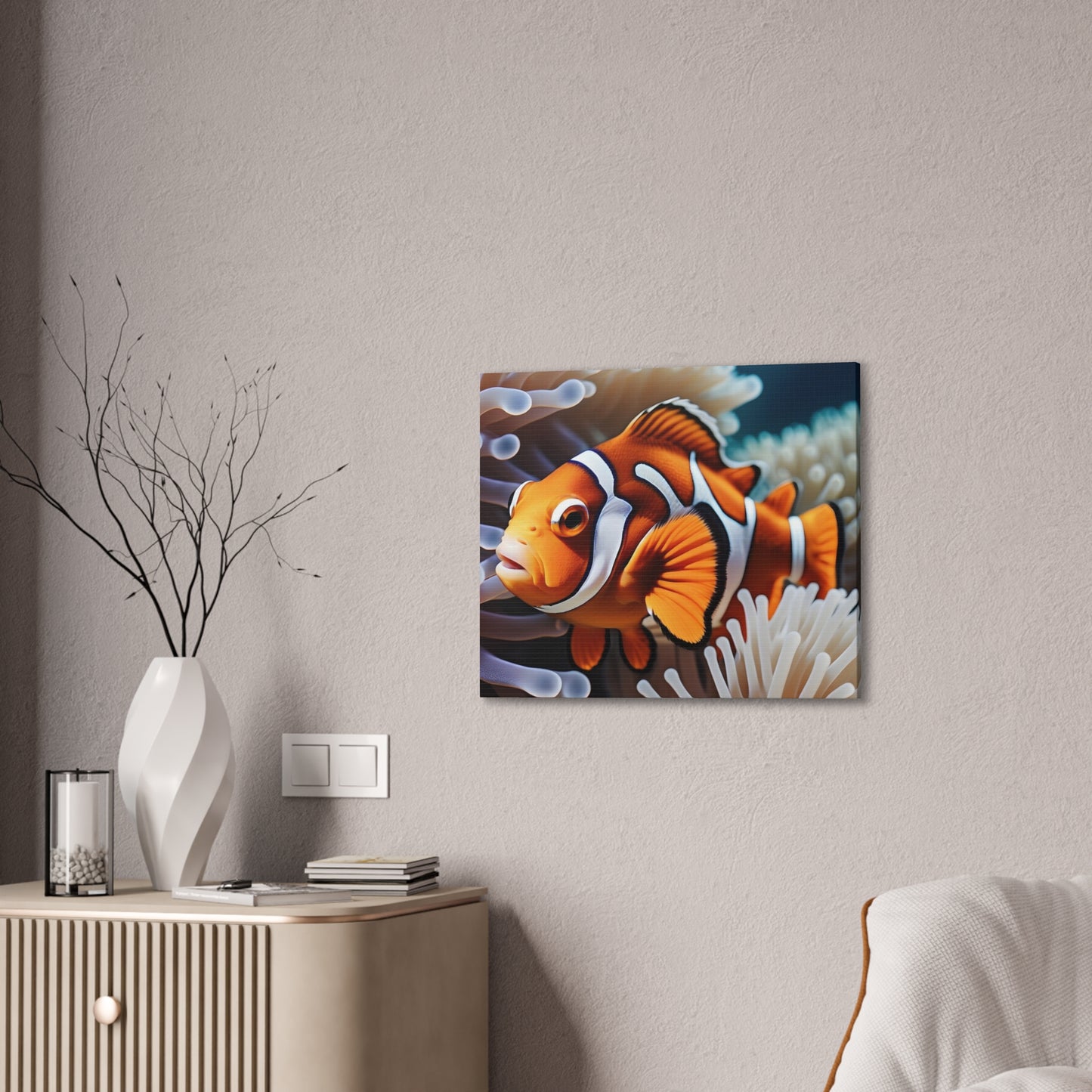 Clown Fish - Canvas Stretched, 0.75"