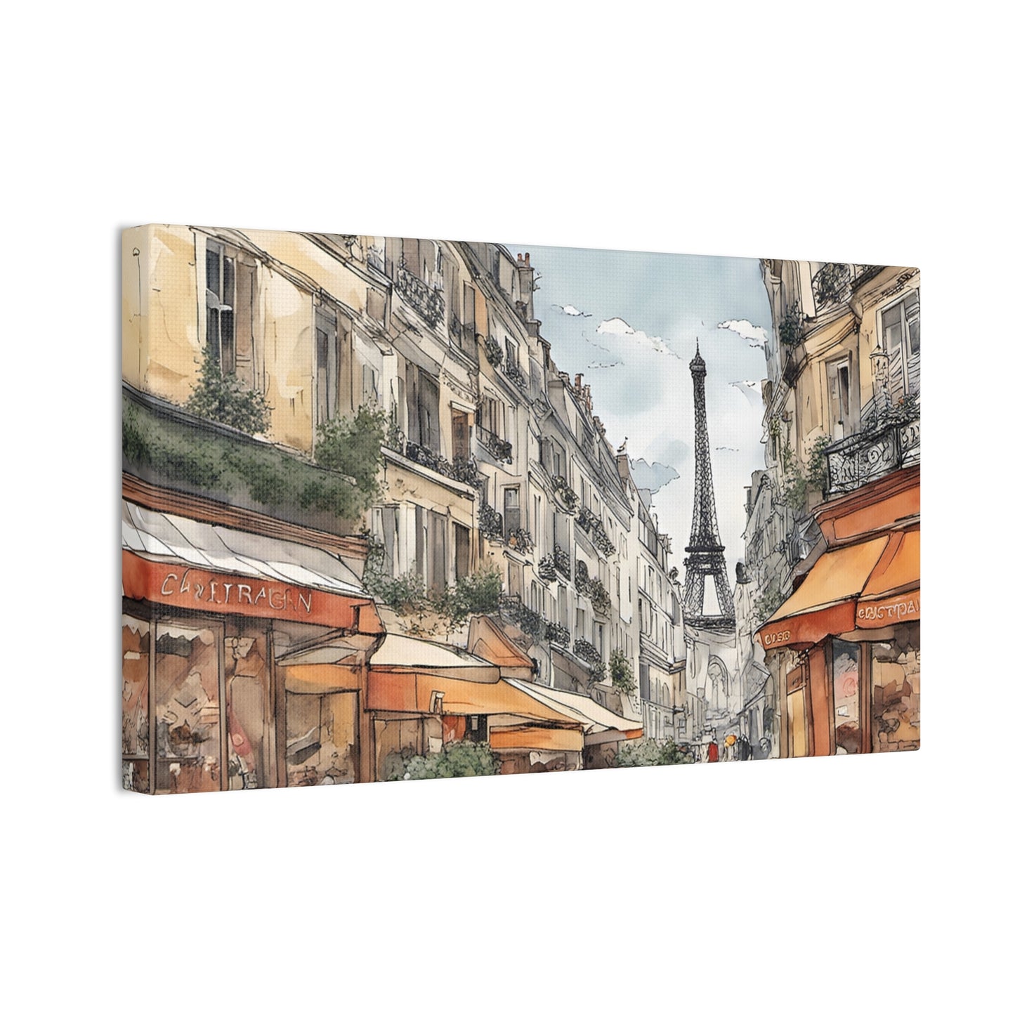 Paris Street - Canvas Stretched, 0.75"