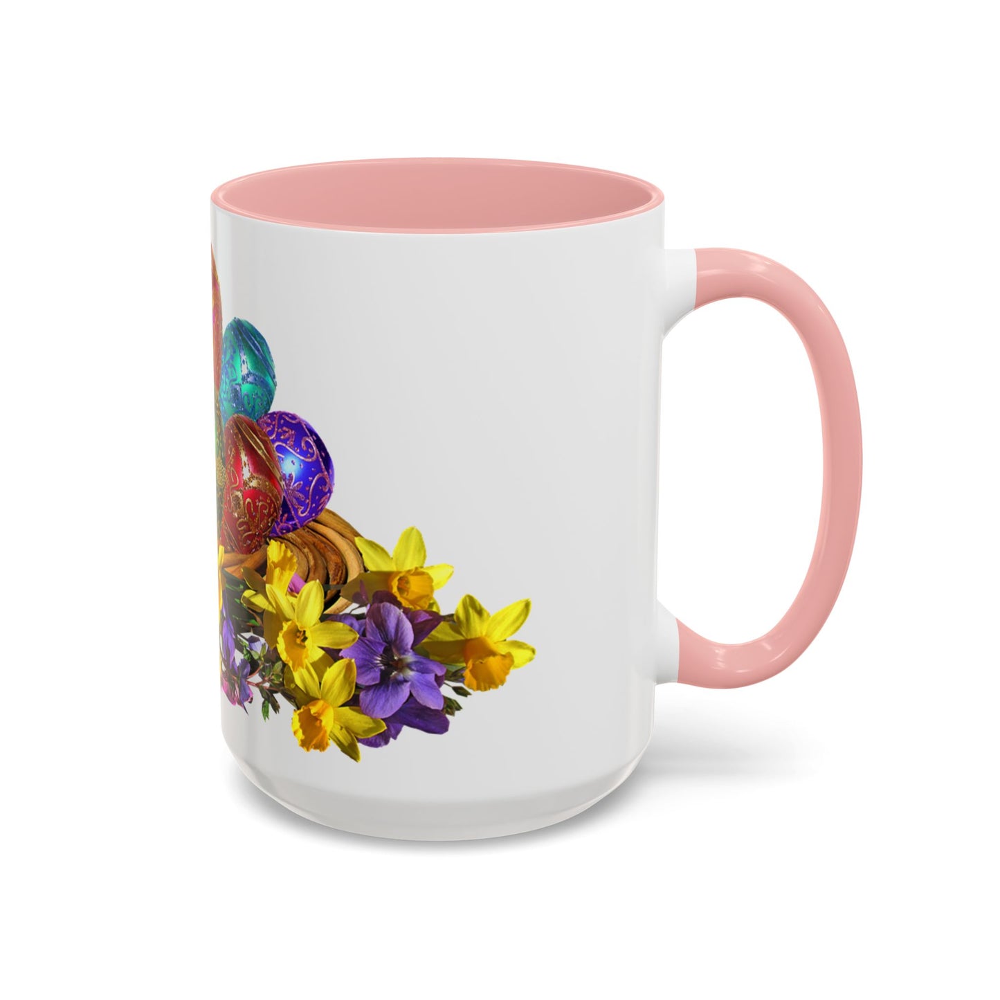 Easter Eggs - Accent Coffee Mug (11, 15oz) - Easter