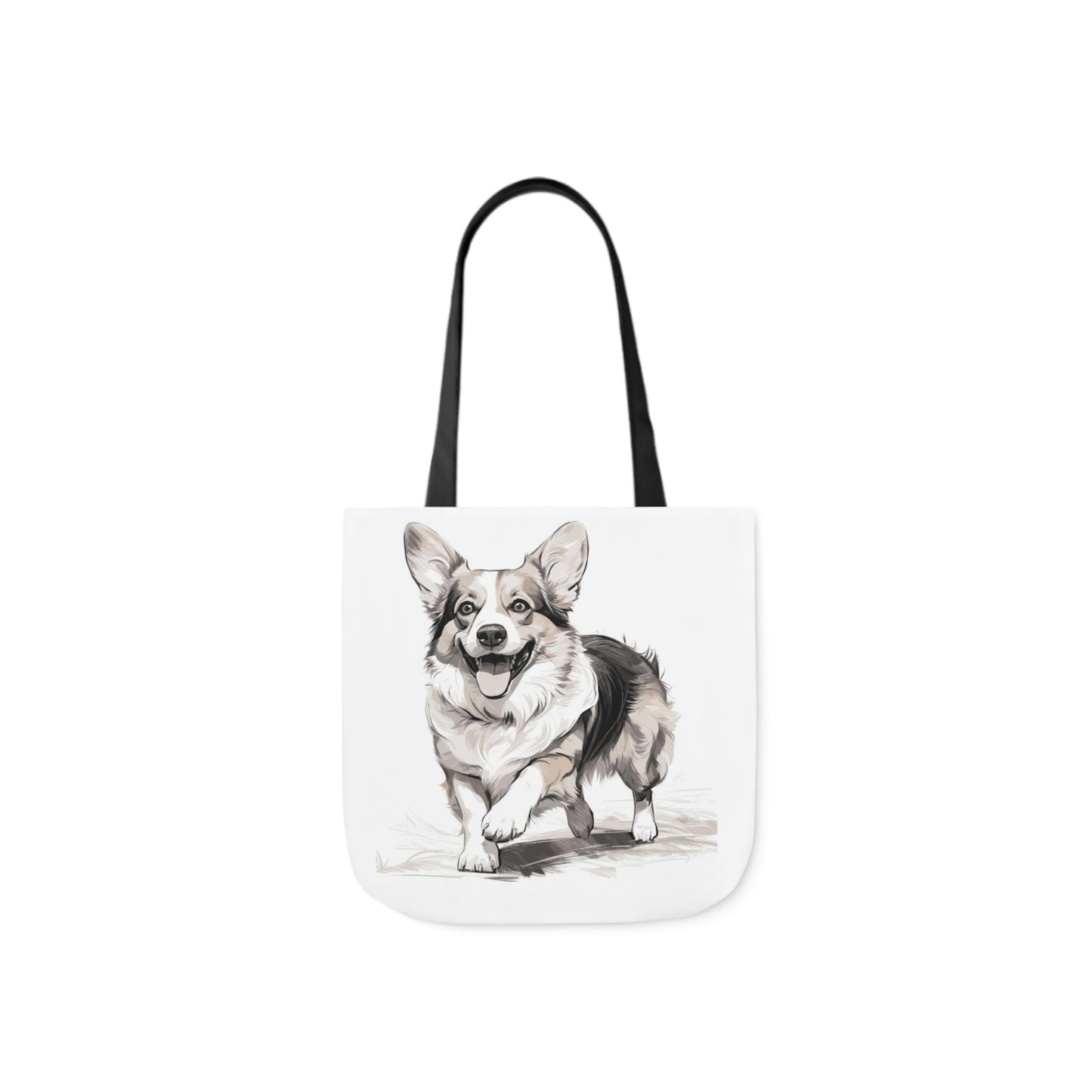 Corgi 2 - Canvas Tote Bag, 5-Color Straps