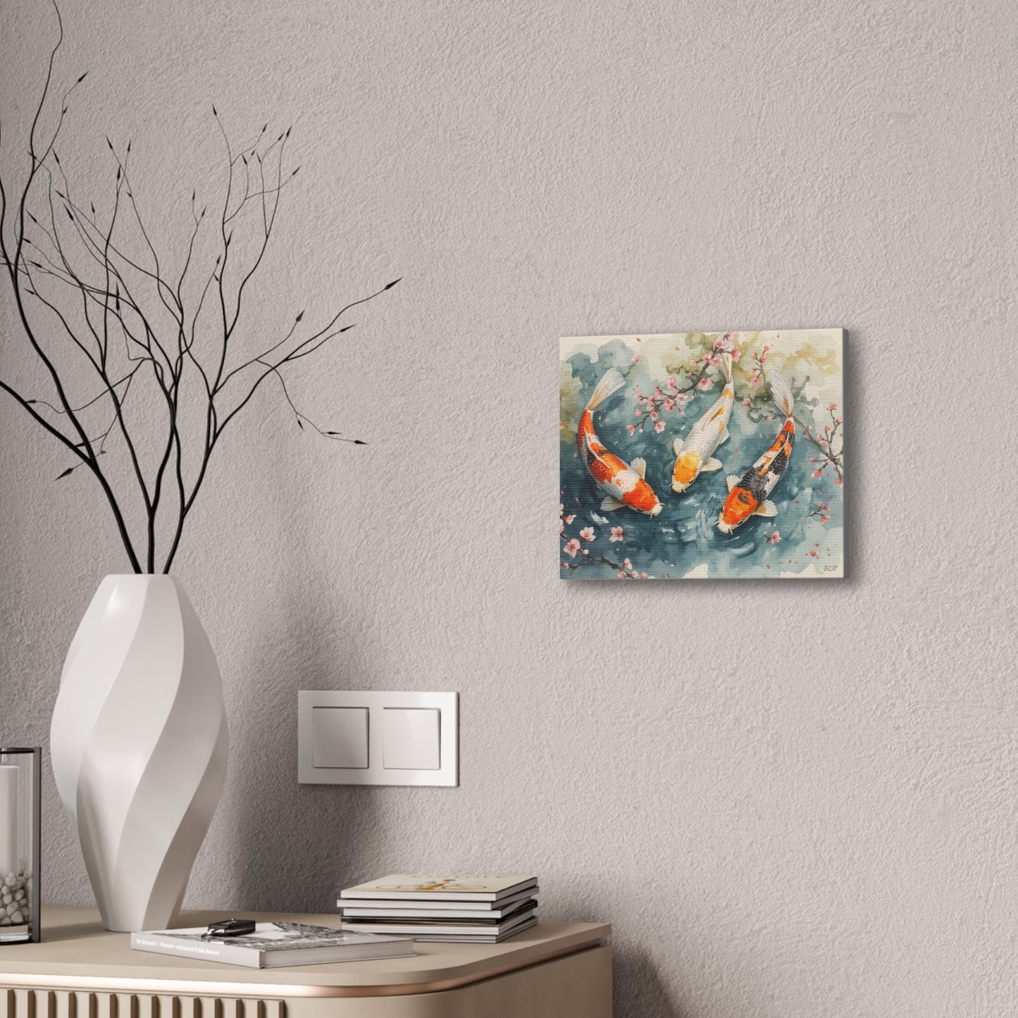 Three KOI - Canvas Stretched, 0.75" - 2026 Wall Art - Animals