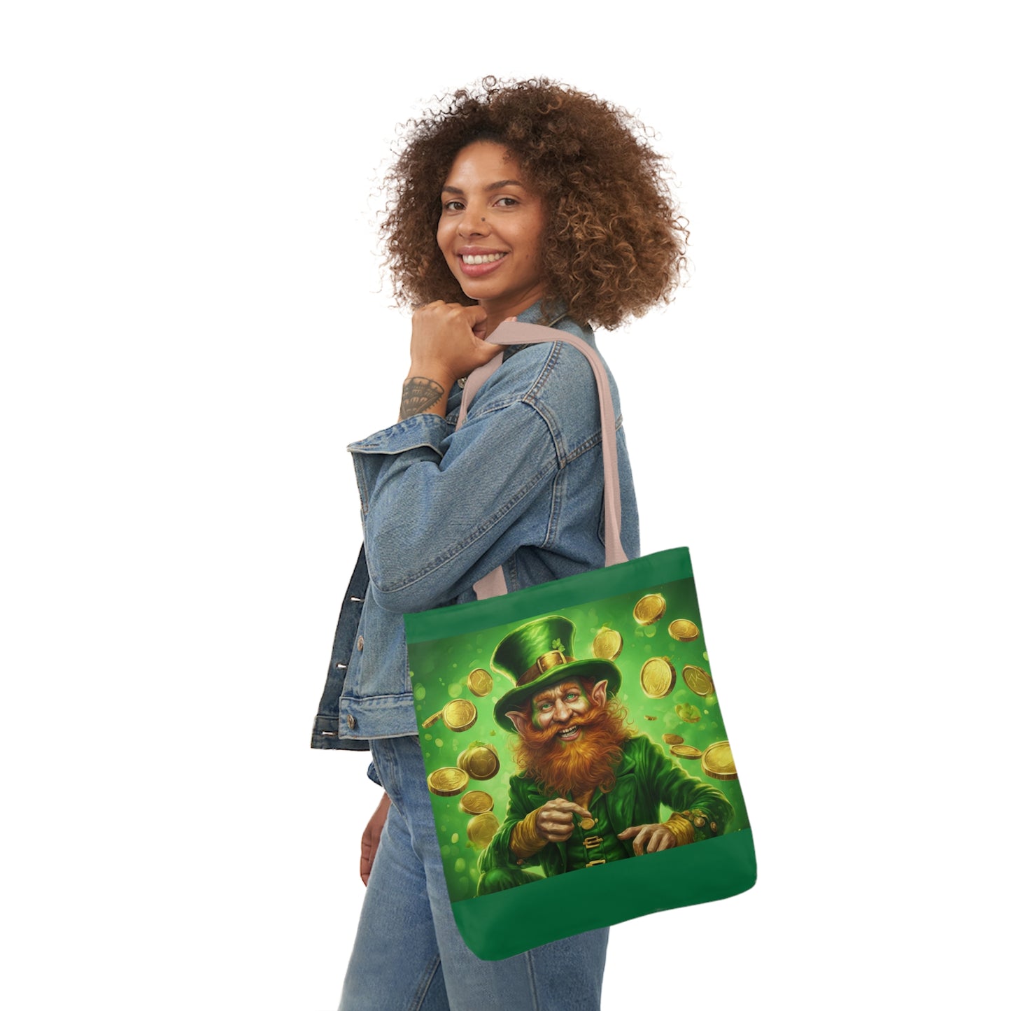 St. Patricks - Canvas Tote Bag, 5-Color Straps