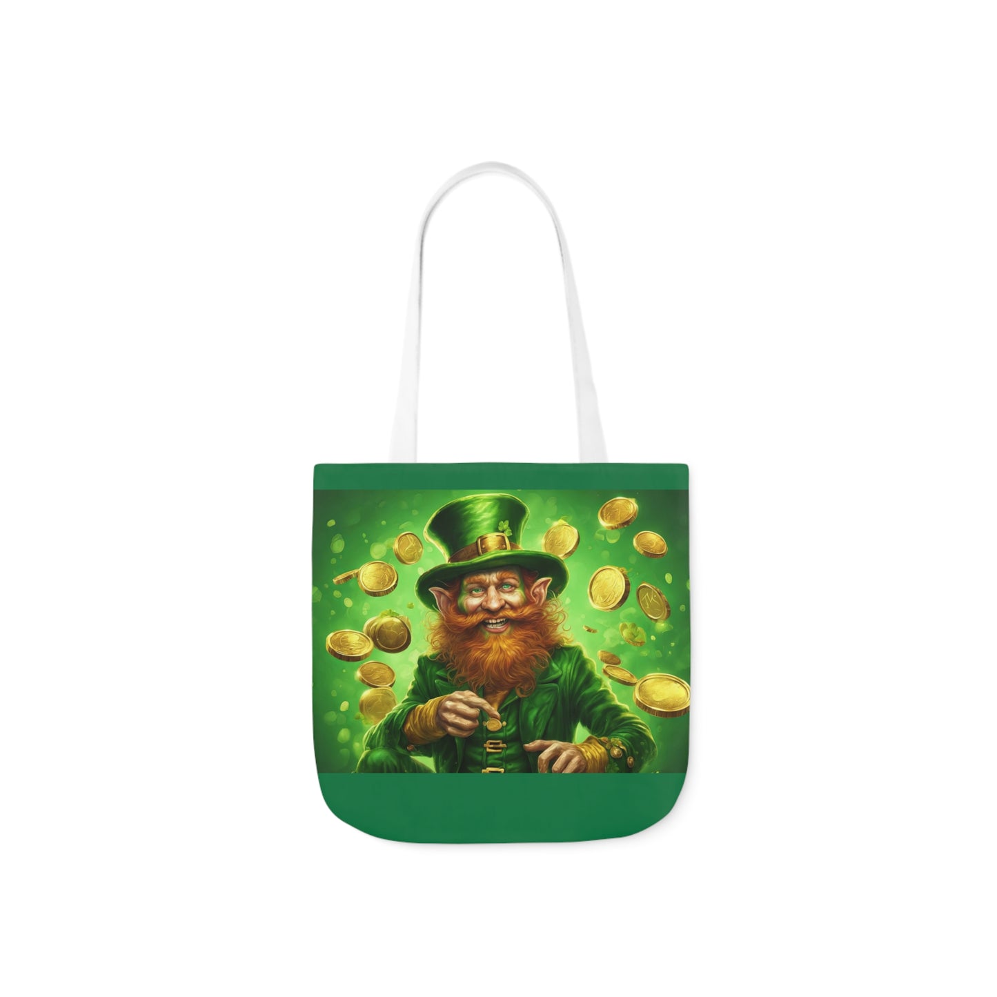 St. Patricks - Canvas Tote Bag, 5-Color Straps