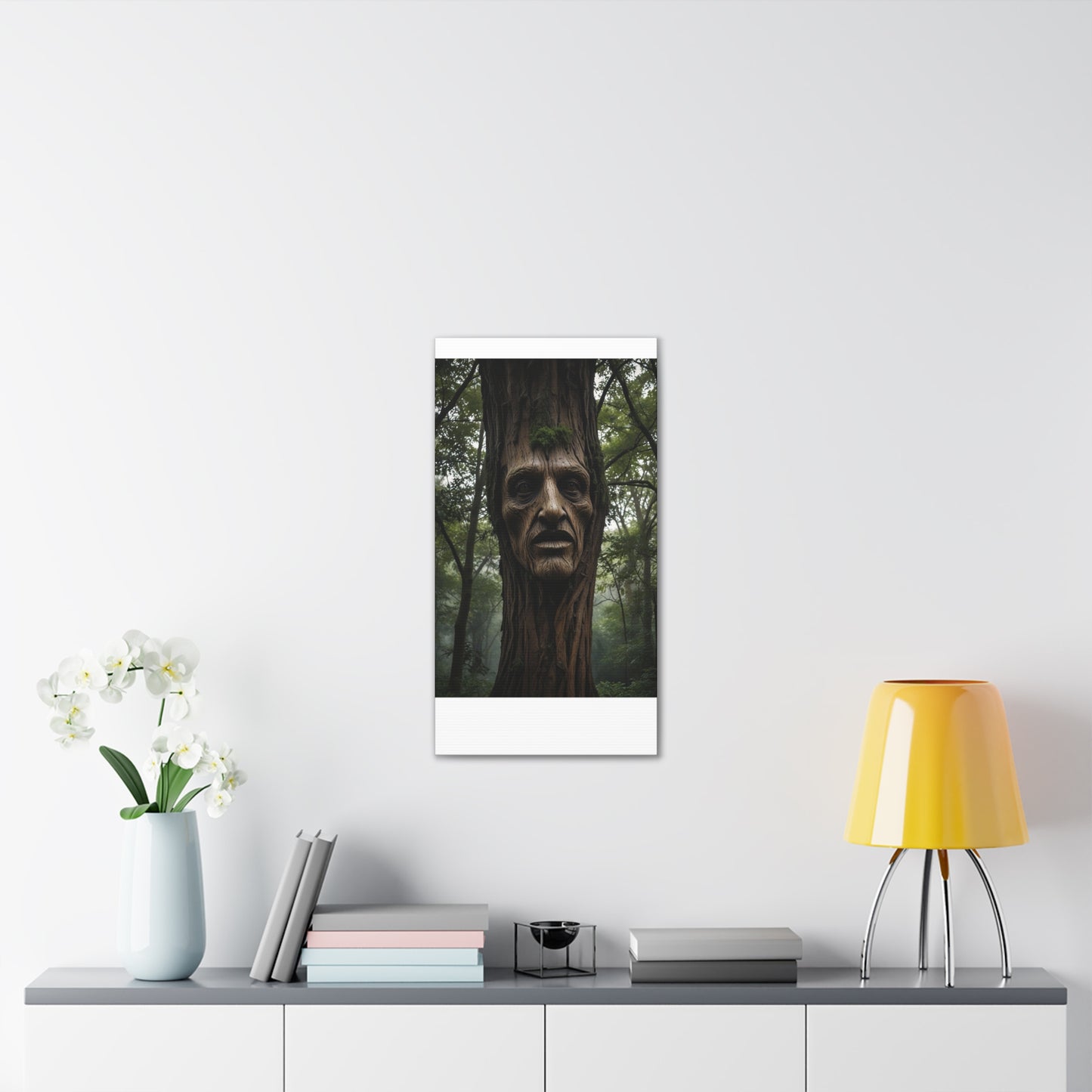 Face in the tree - Canvas Stretched, 0.75"