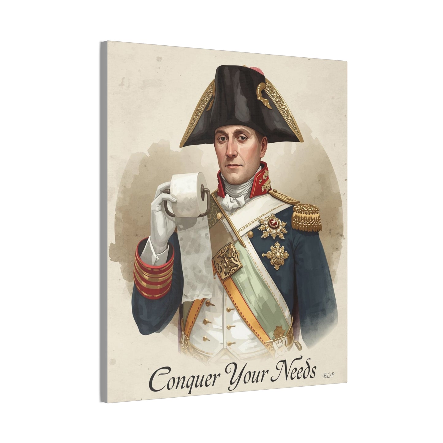Napoleon - Canvas Stretched, 0.75" - 2026 Wall Art - Bathroom Humor