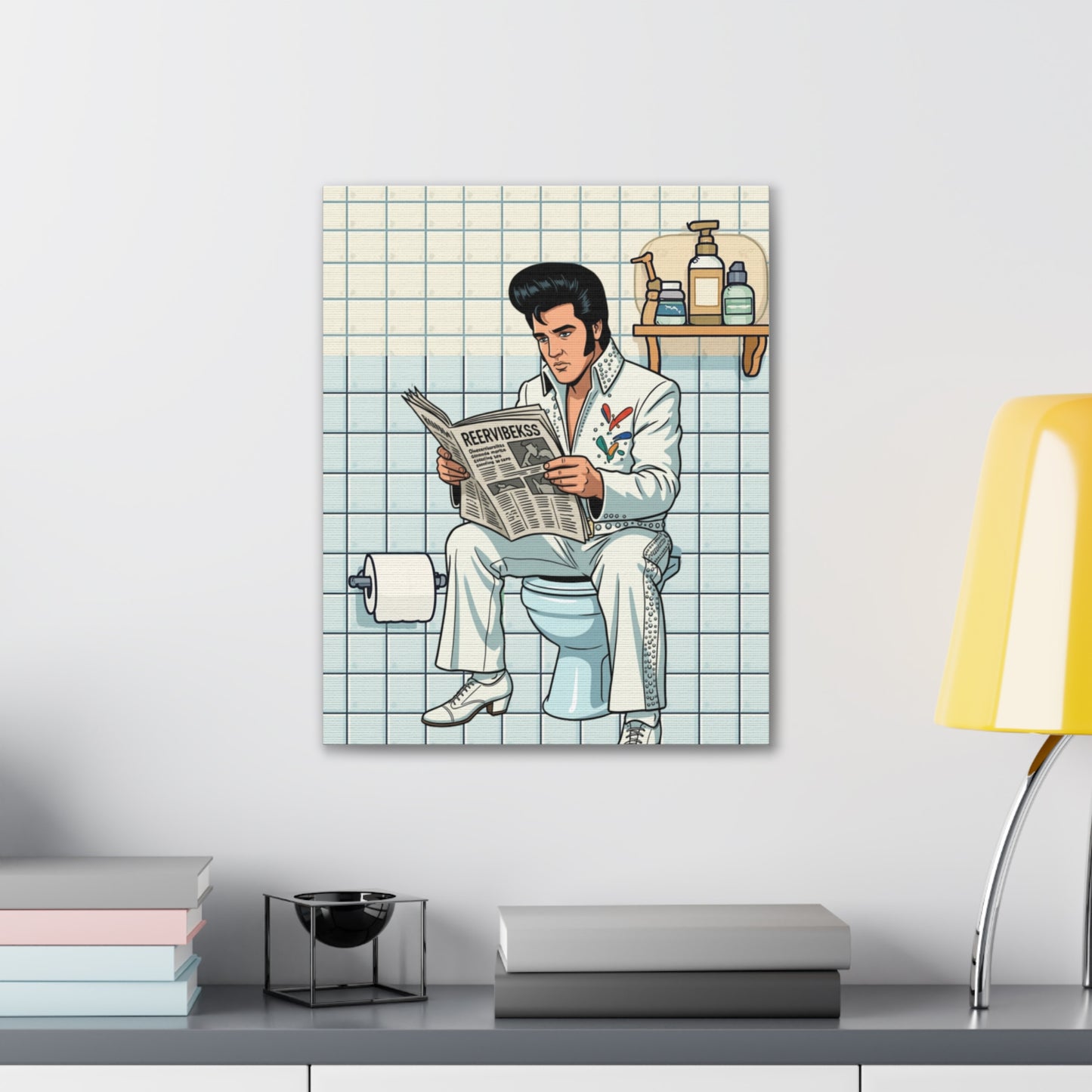 Rock Star - Canvas Stretched, 0.75" - Wall Art 2026 - Bathroom Humor