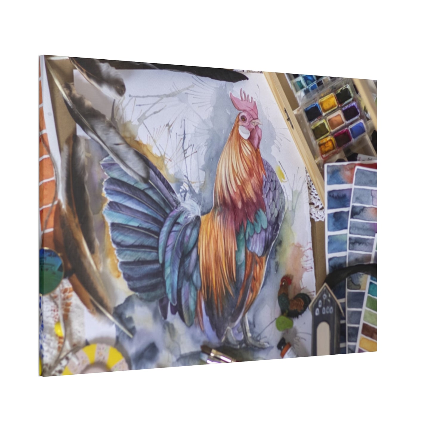 Rooster Art - Canvas Stretched, 0.75"