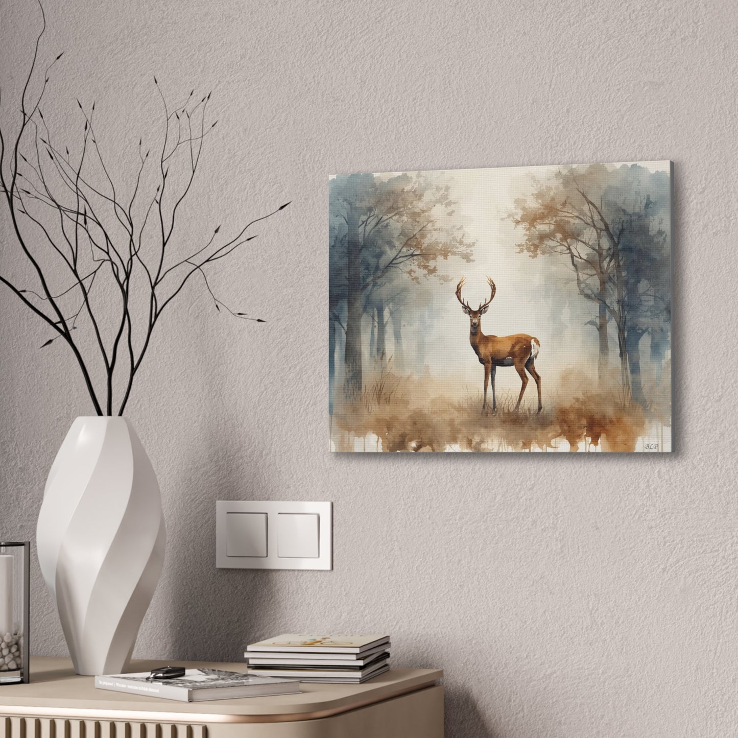 Lone Buck - Canvas Stretched, 0.75" - 2026 Wall Art - Animals