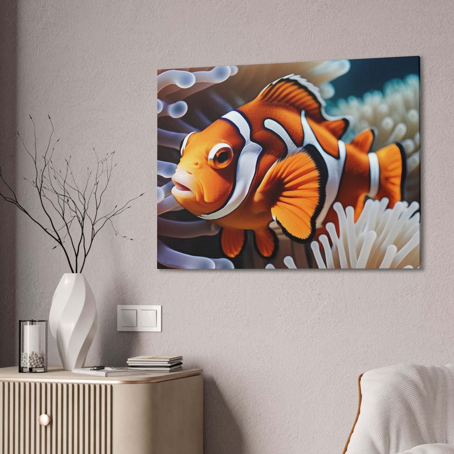 Clown Fish - Canvas Stretched, 0.75"