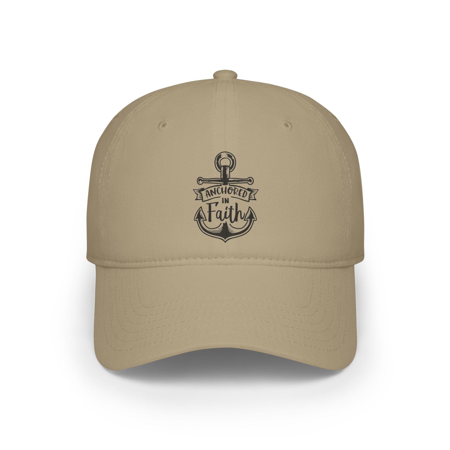 Anchored in Faith - Low Profile Ball Cap - Religion