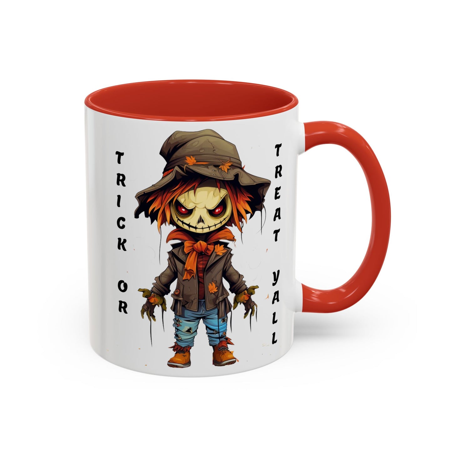 Trick or Treat Yall - Accent Coffee Mug (11, 15oz) - Halloween