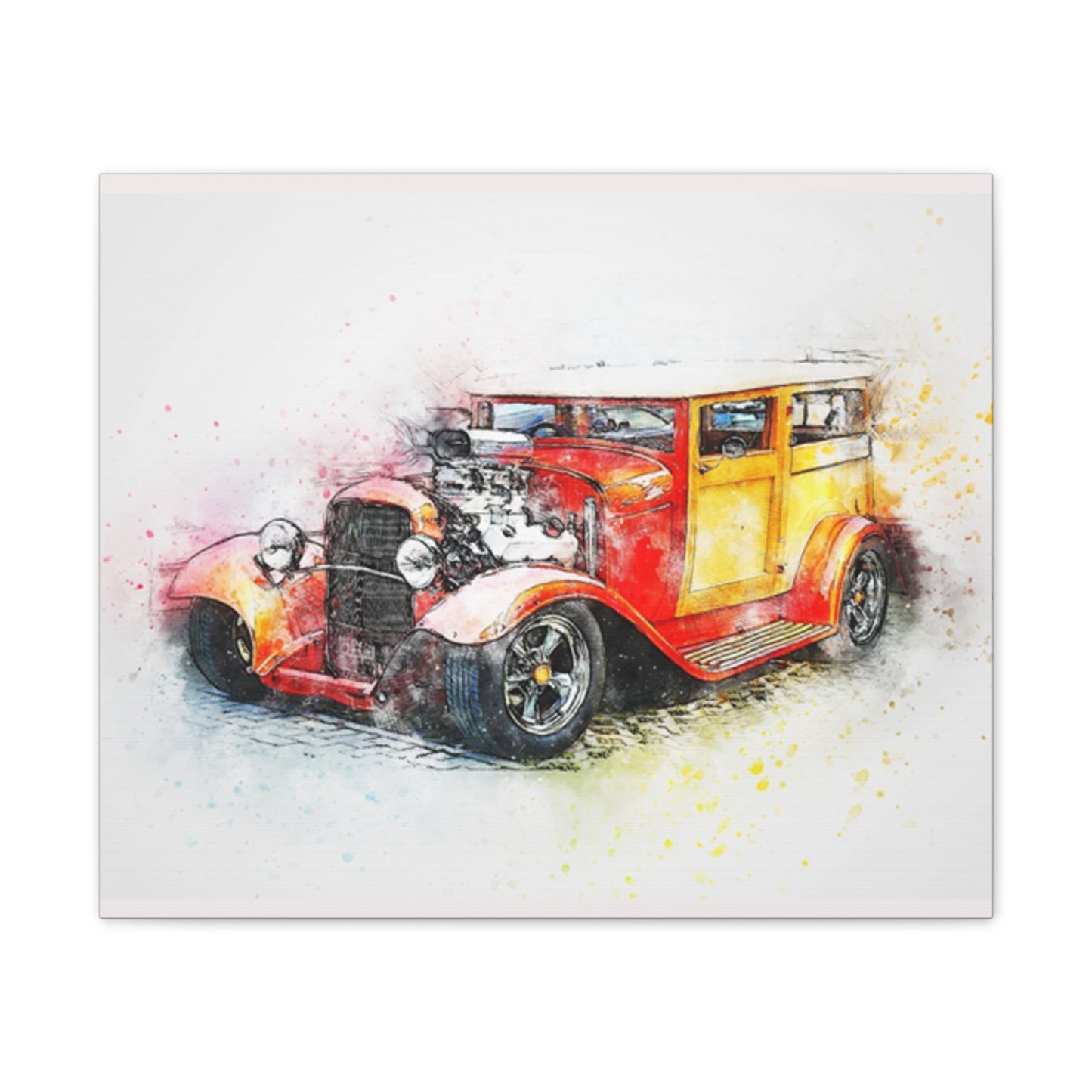 Hot Rod - Canvas Stretched, 0.75" - Father's Day