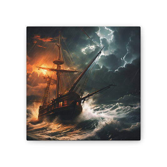 Sailing in the storm - Canvas Stretched, 0.75"