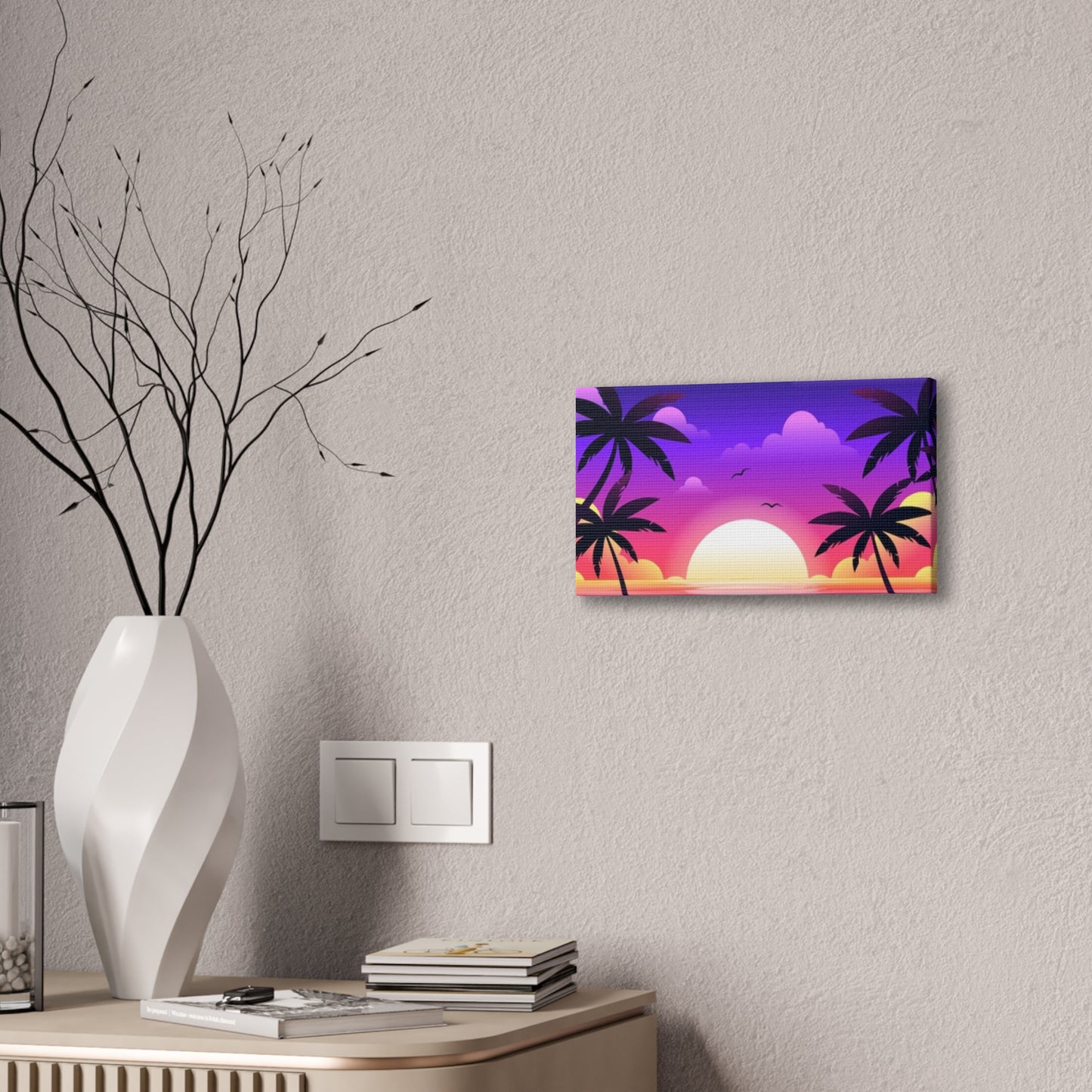 Island Sunset - Canvas Stretched, 0.75"