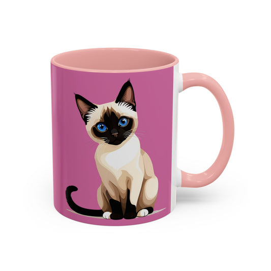 Siamese Cat - Accent Coffee Mug (11, 15oz)