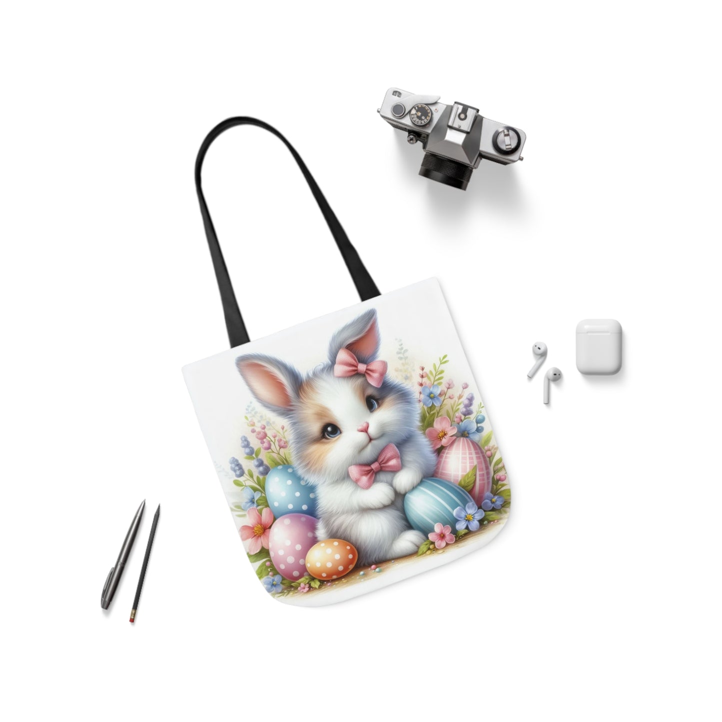 Easter - Canvas Tote Bag, 5-Color Straps -