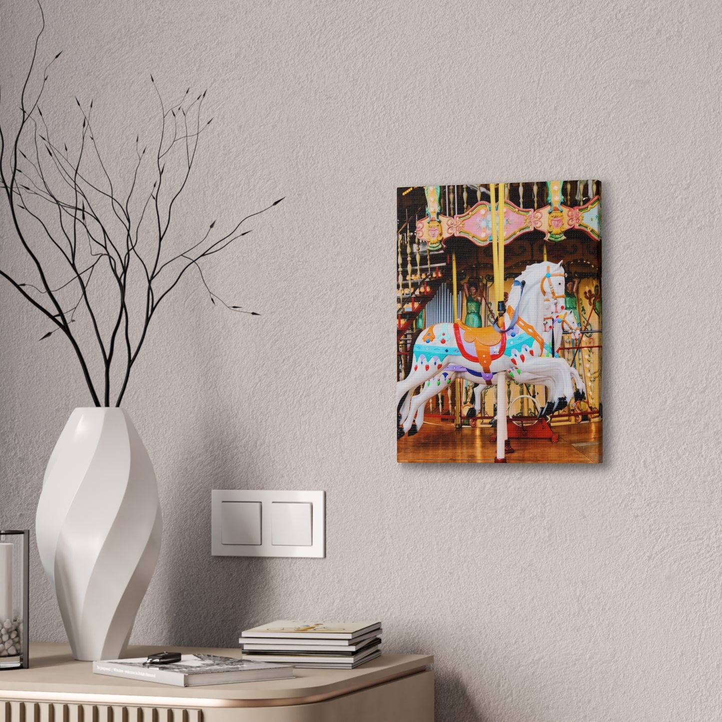 Carousel Horses - Canvas Stretched, 0.75"