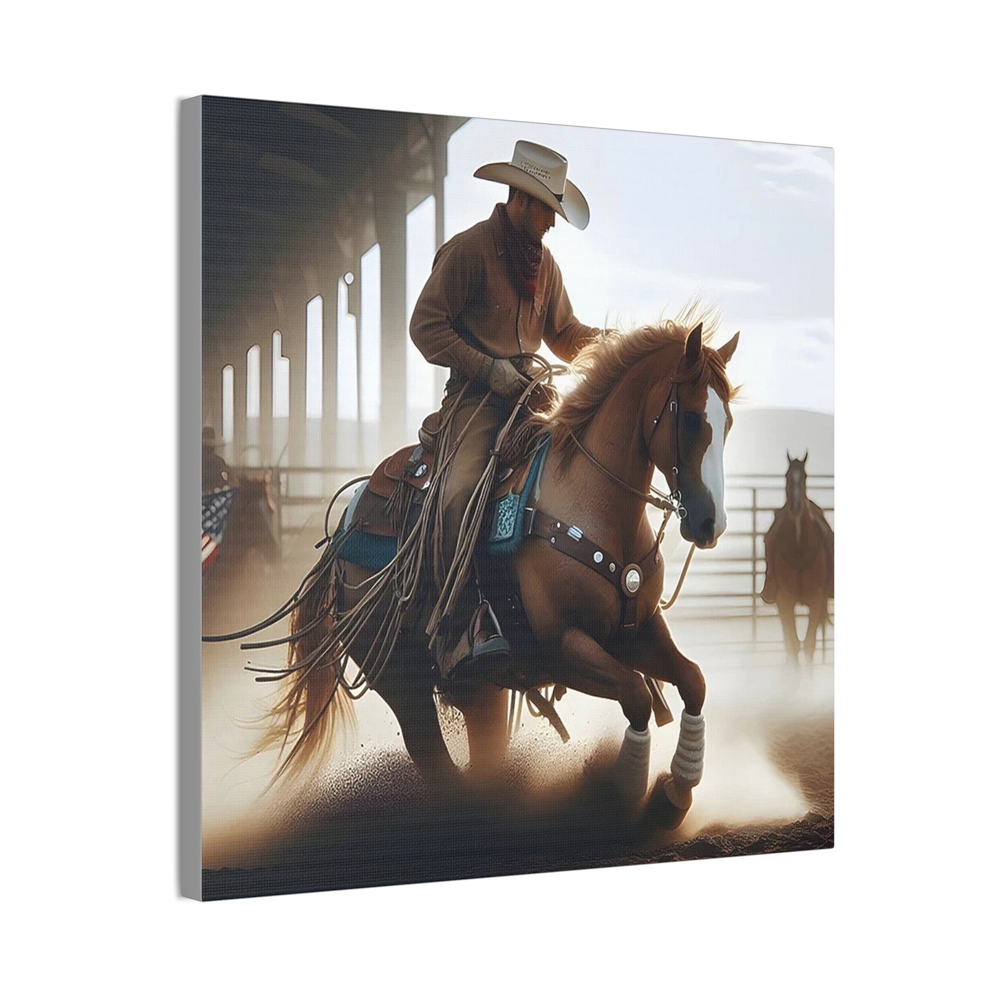 Cutting Horse - Canvas Stretched, 0.75" - 2026 Wall Art - Americana