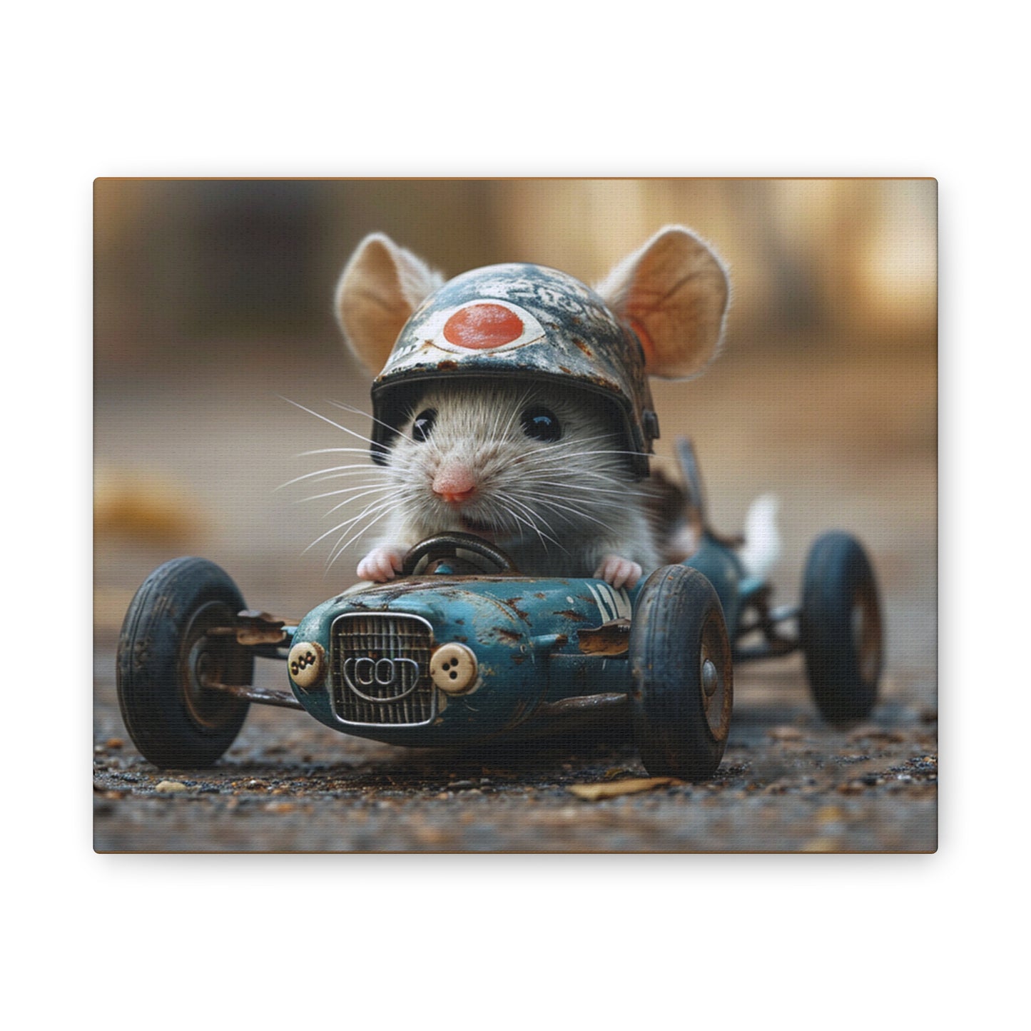 Mouse Racer - Canvas Stretched, 0.75"