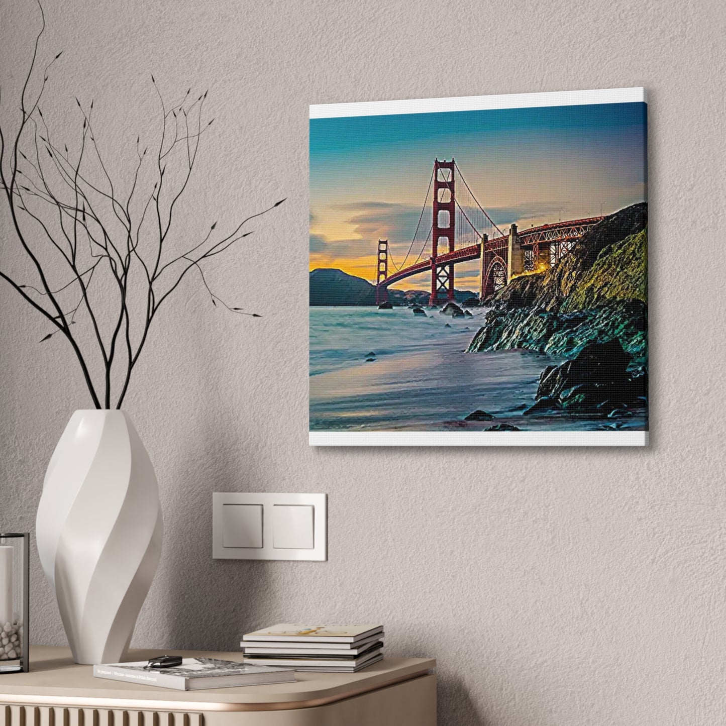 Golden Gate - Canvas Stretched, 0.75"