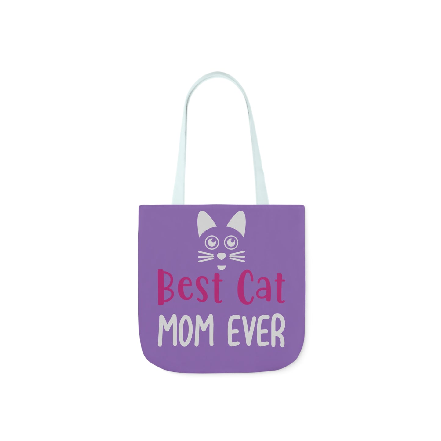 Best Cat Mom Ever - Canvas Tote Bag, 5-Color Straps - Mother's Day