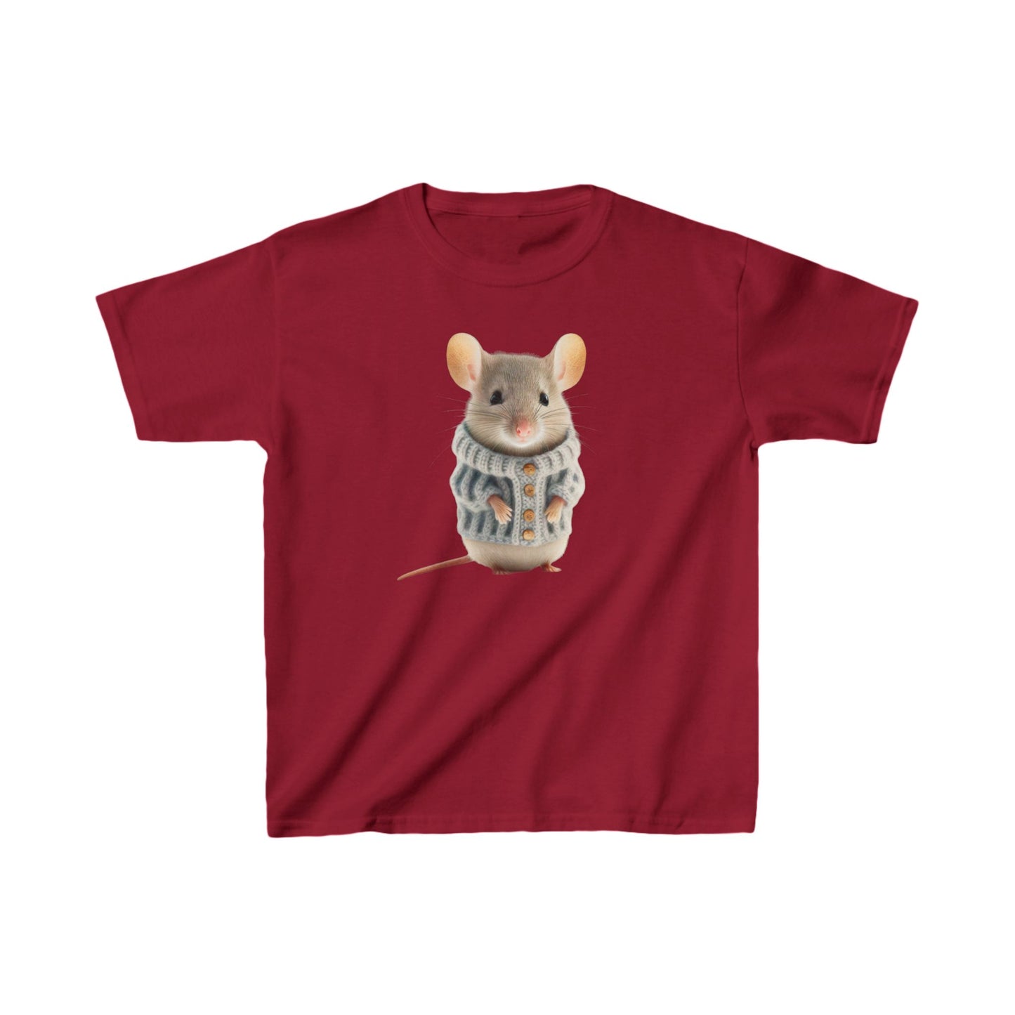 Kids H= Mouse in a Sweater - Heavy Cotton™ T-Shirts