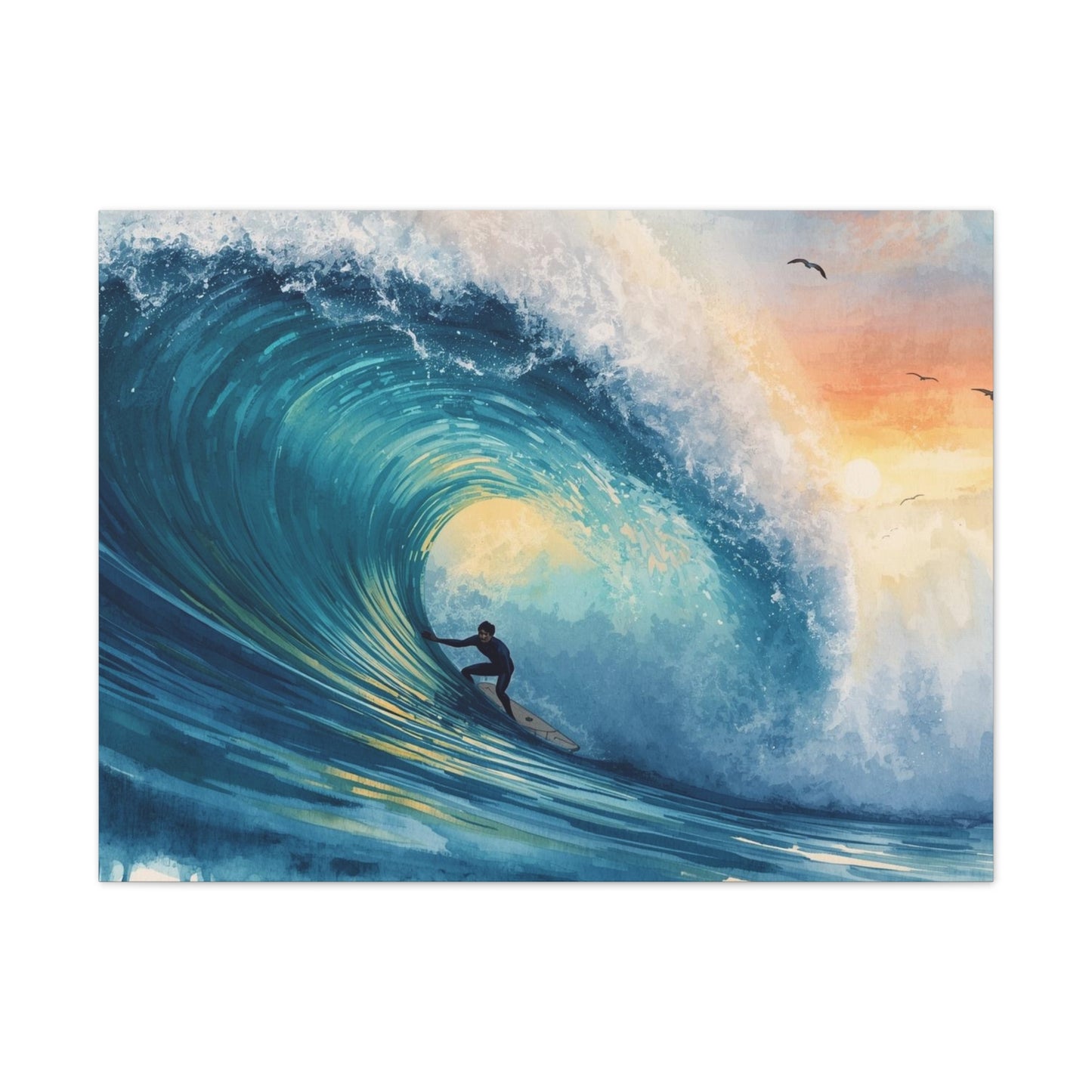 The Curl - Canvas Stretched, 0.75" - Wall Art 2026 - Sports