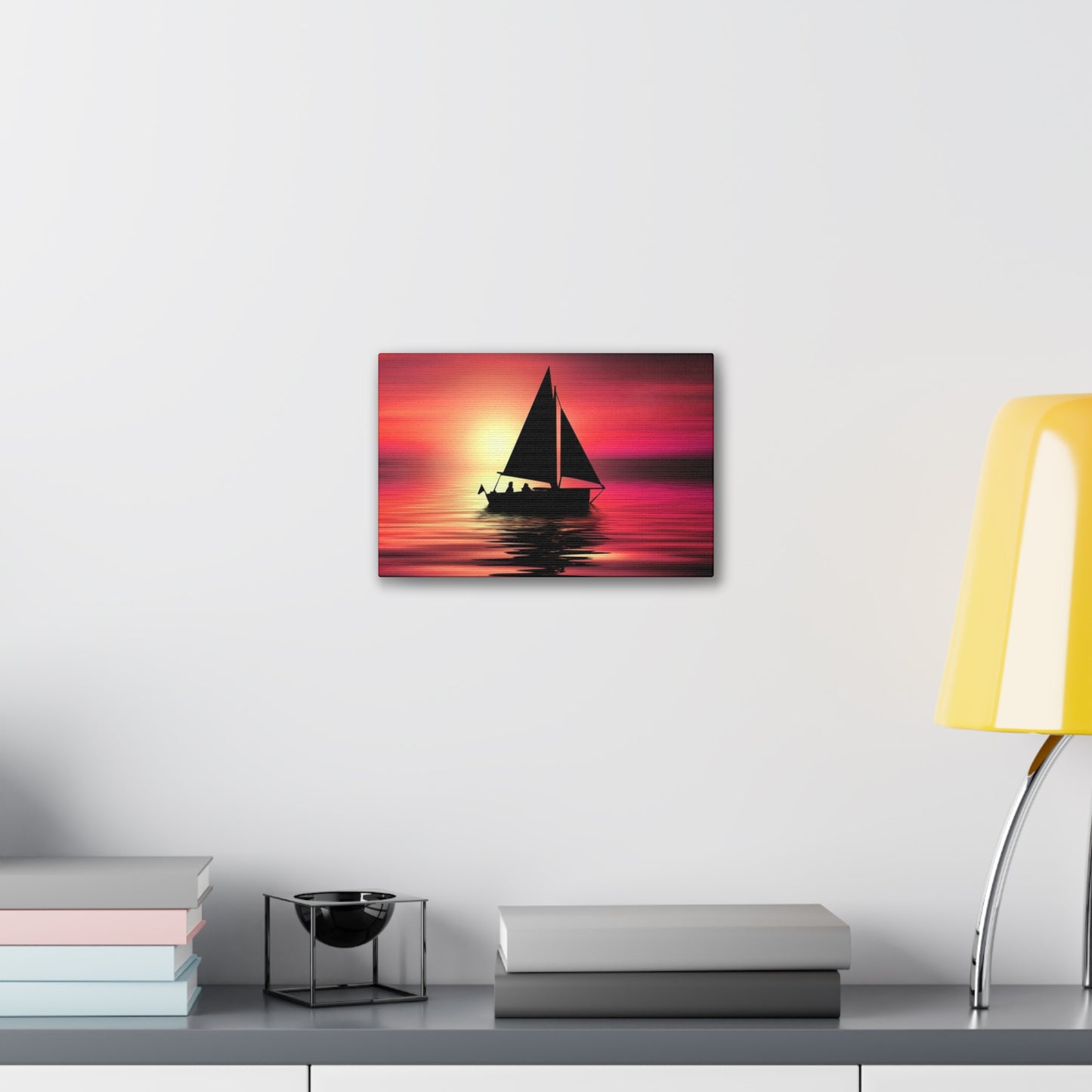 Sailing at Sunset - Canvas Stretched, 0.75"